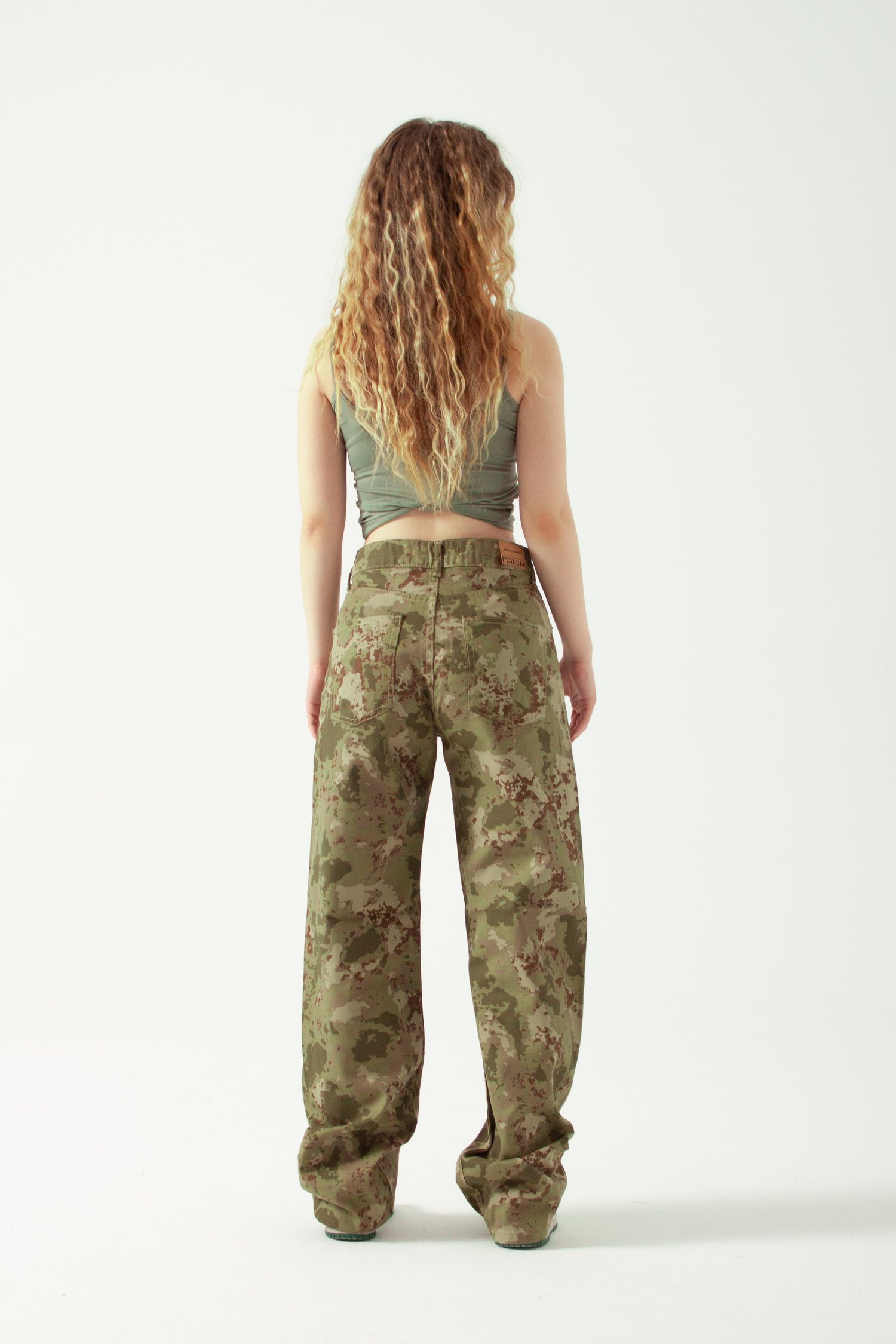 Kamuflaj Loose Fit Jean