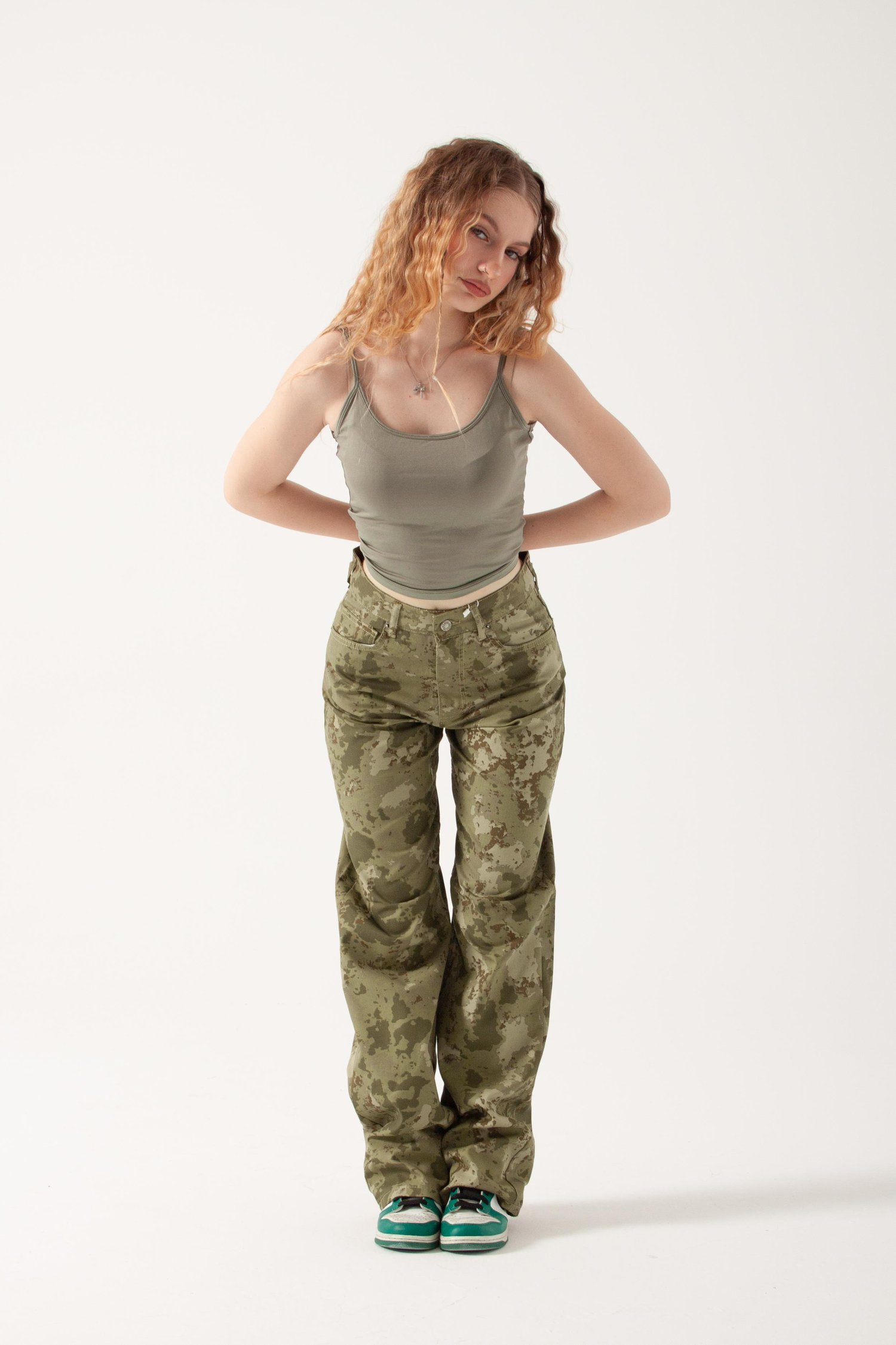 Kamuflaj Loose Fit Jean