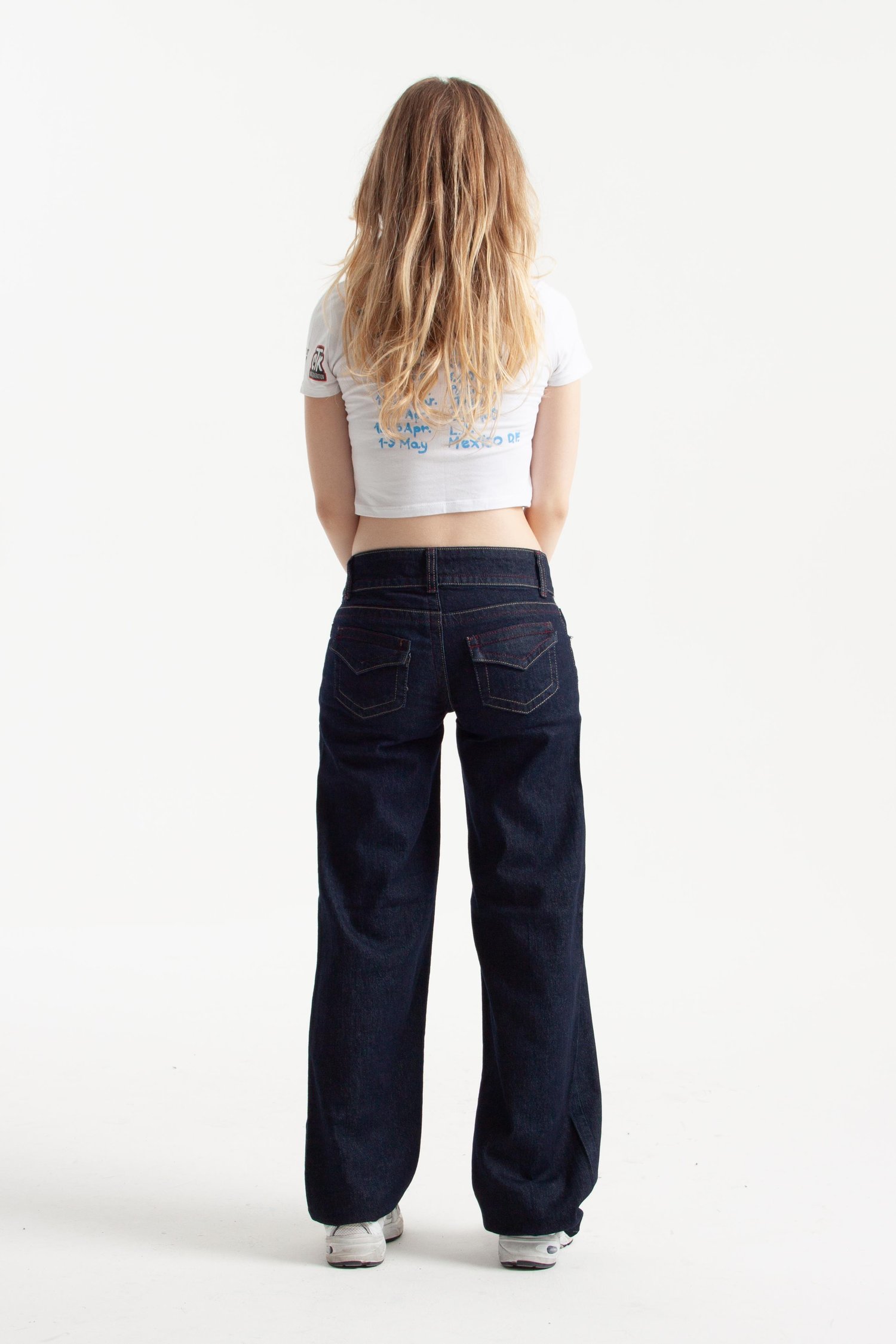Koyu İndigo Viscon Kumaş Straight Jean