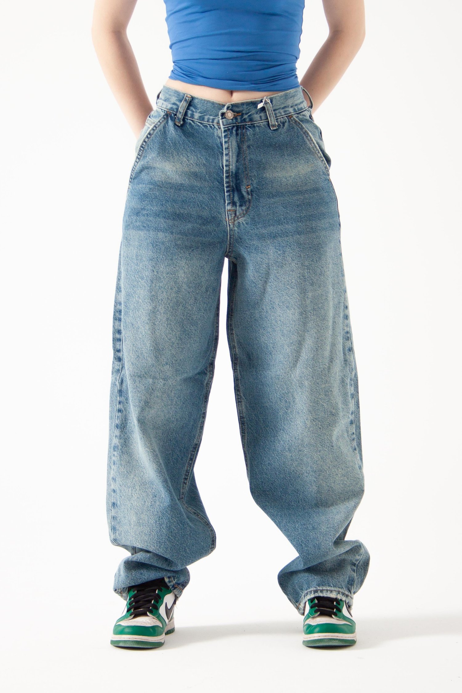 Mavi Tint Skater Jean