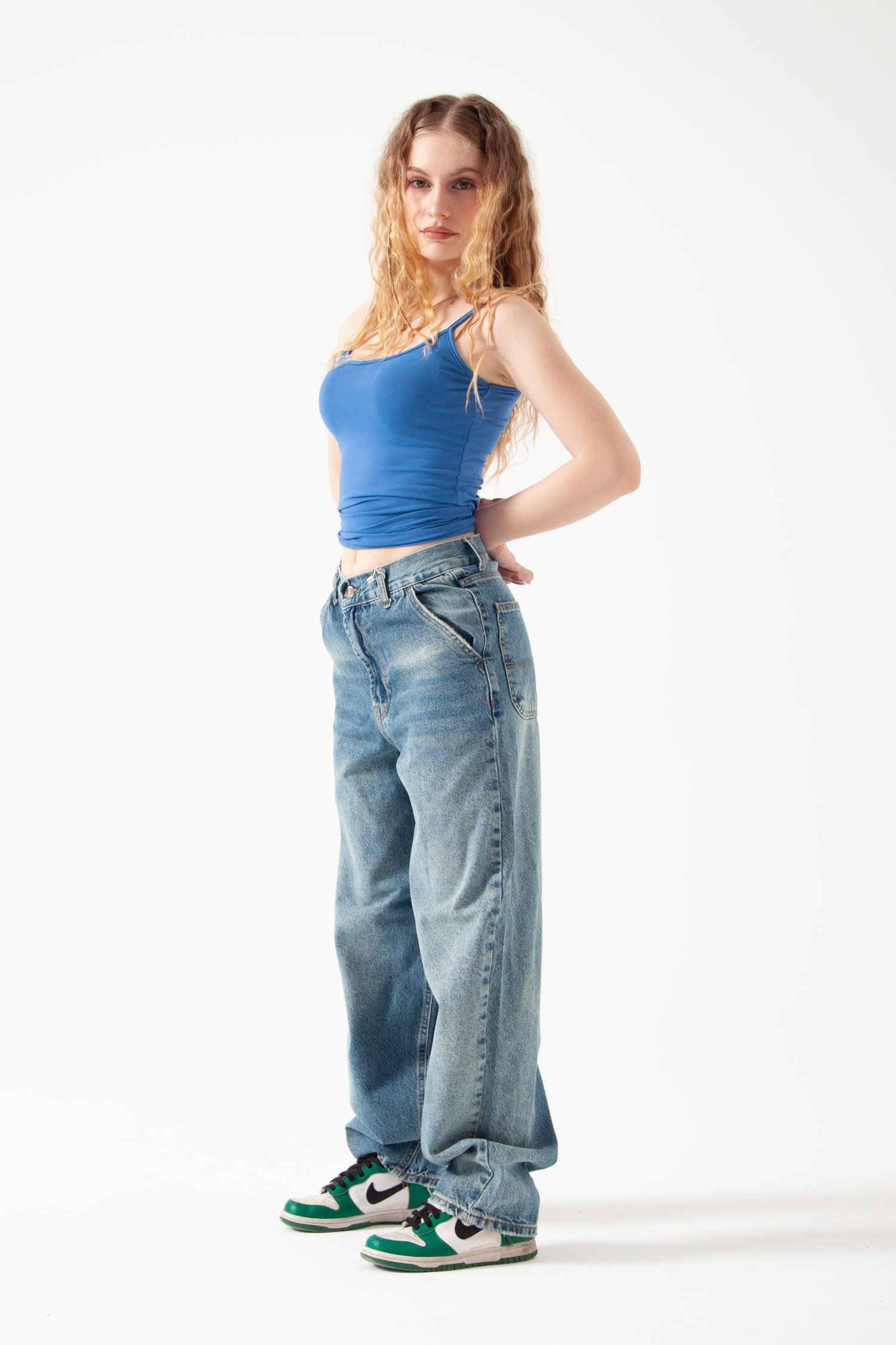 Mavi Tint Skater Jean