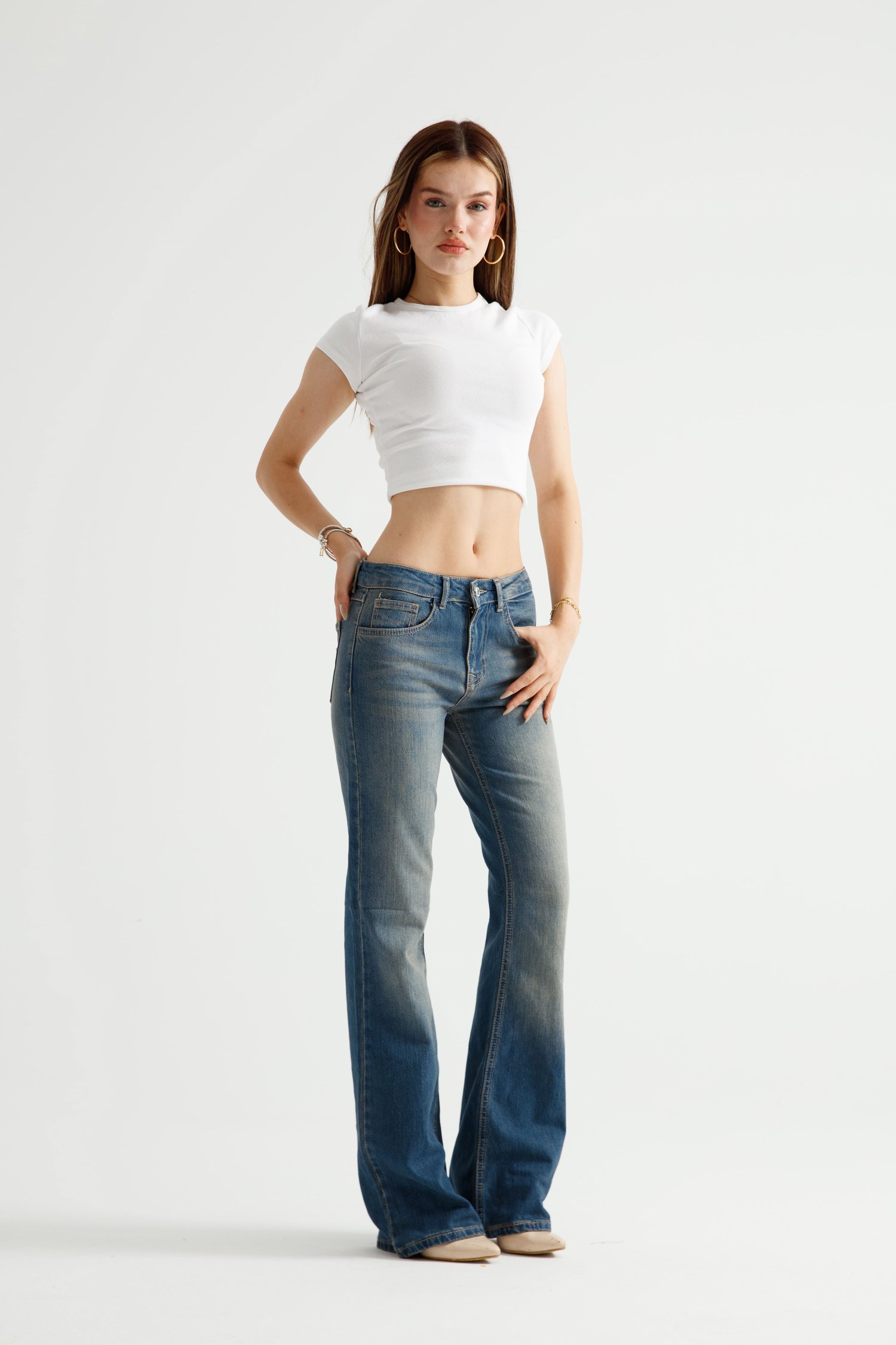 Mavi Viscon Kumaş Flare Jean