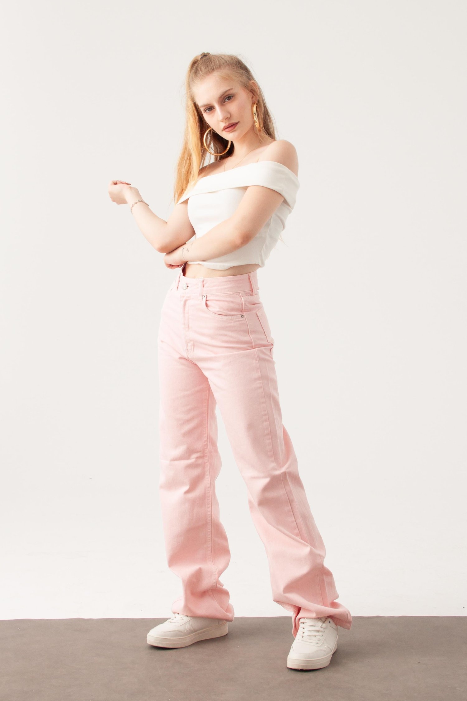 Pembe Straight Jean