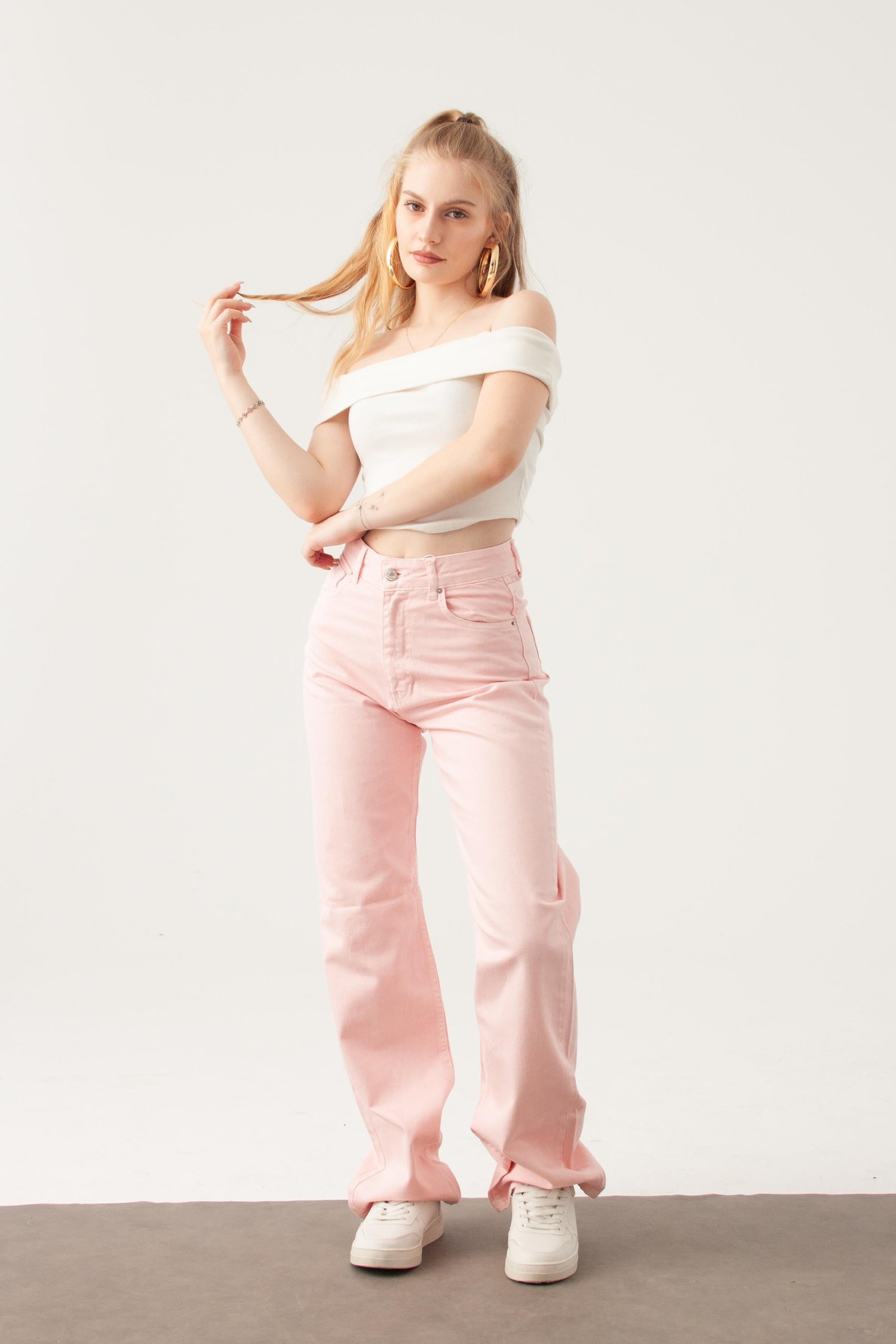 Pembe Straight Jean