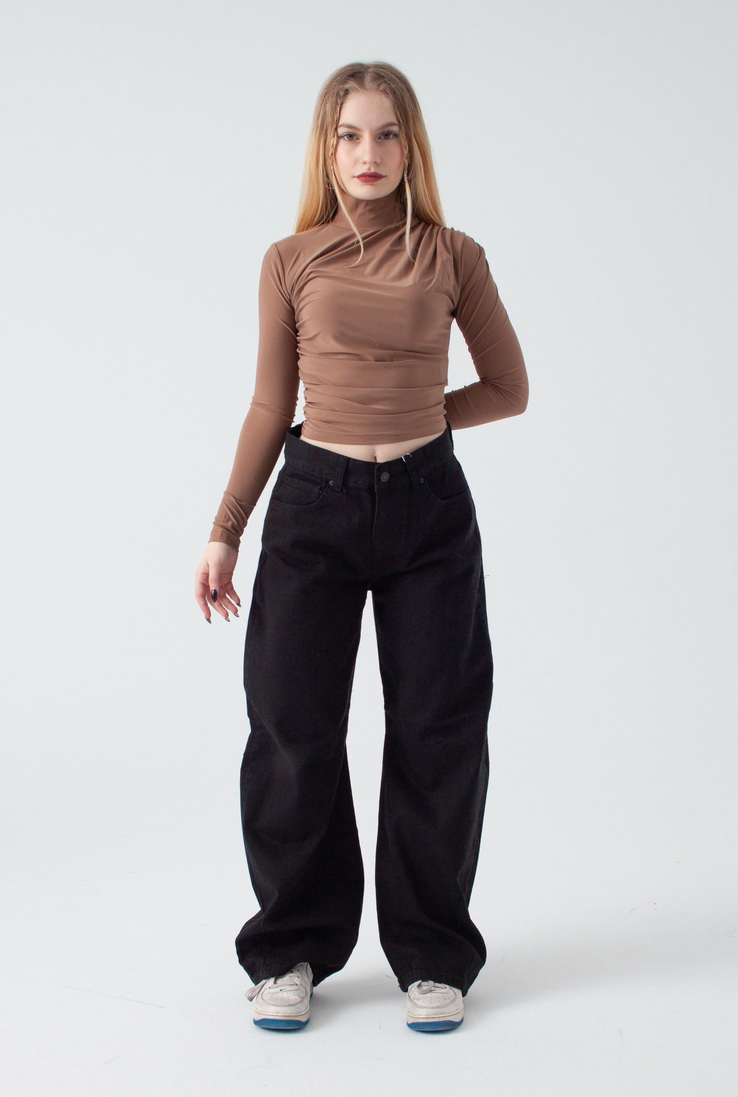 Siyah Baggy Jean