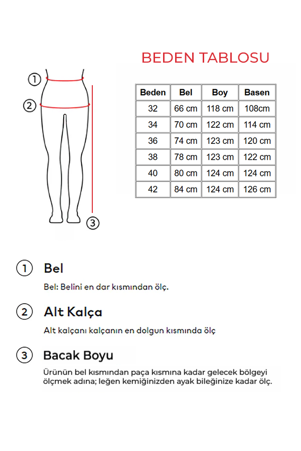 Siyah Kemer Detay Wide Leg Jean