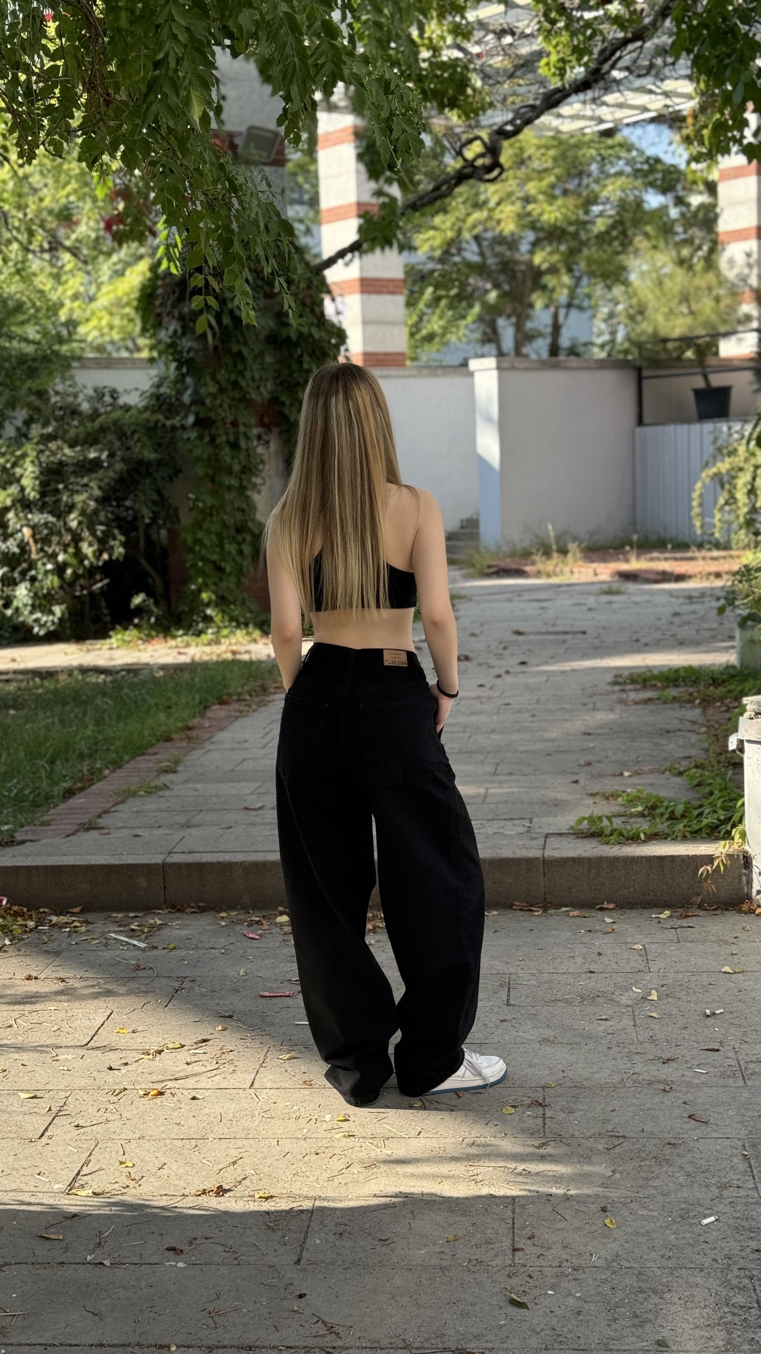 Siyah Skater Jean