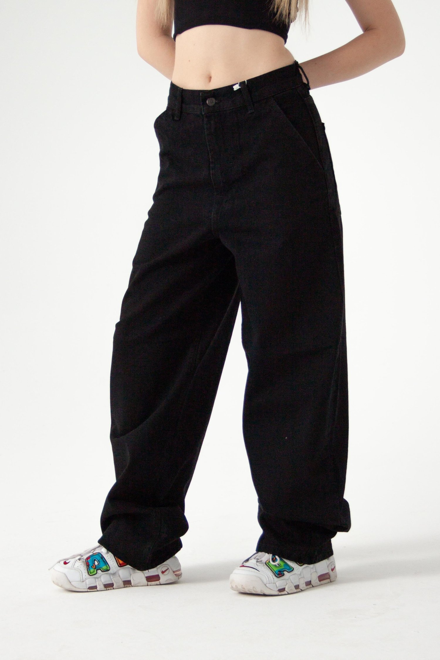 Siyah Skater Jean