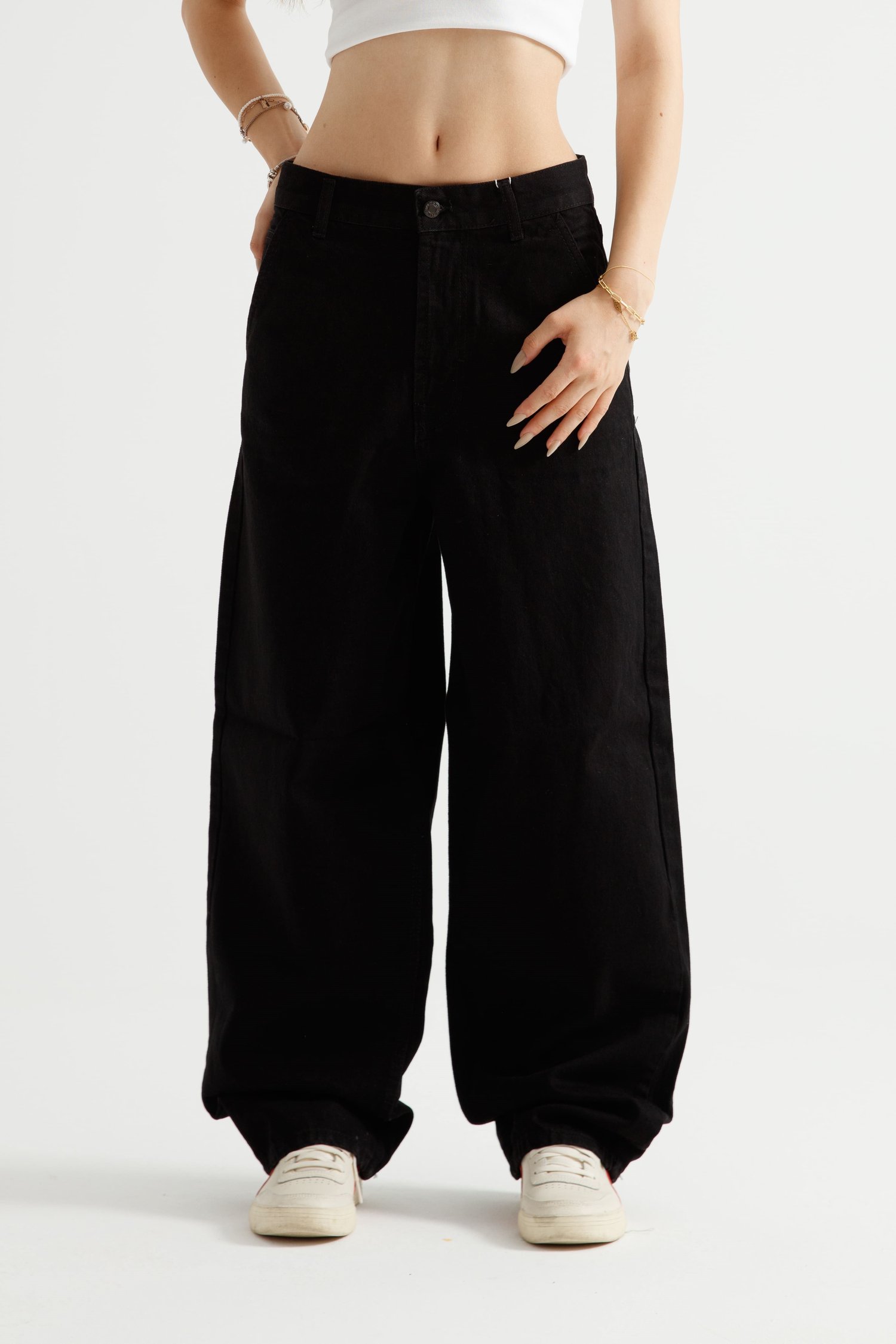 Siyah Skater Jean