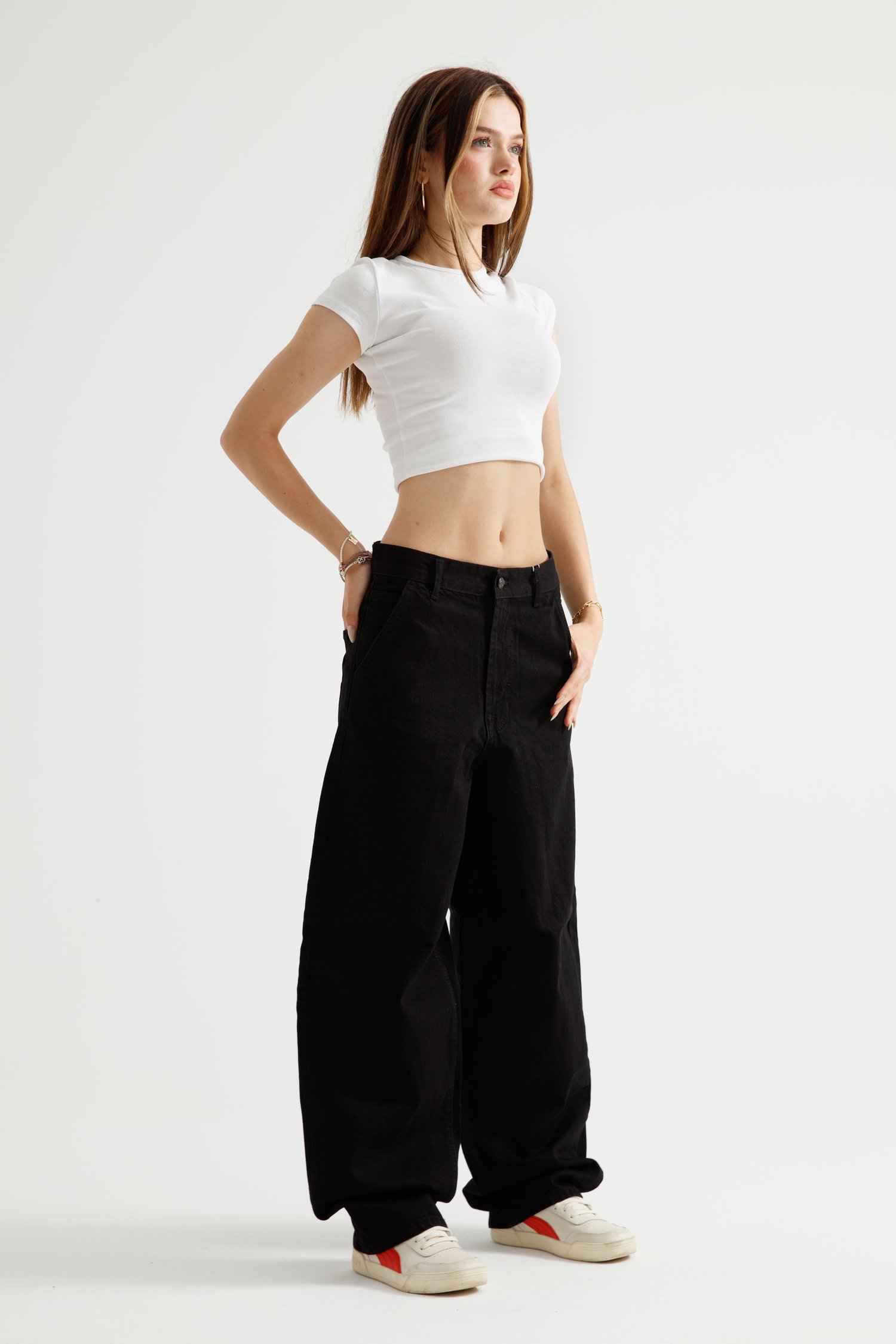 Siyah Skater Jean