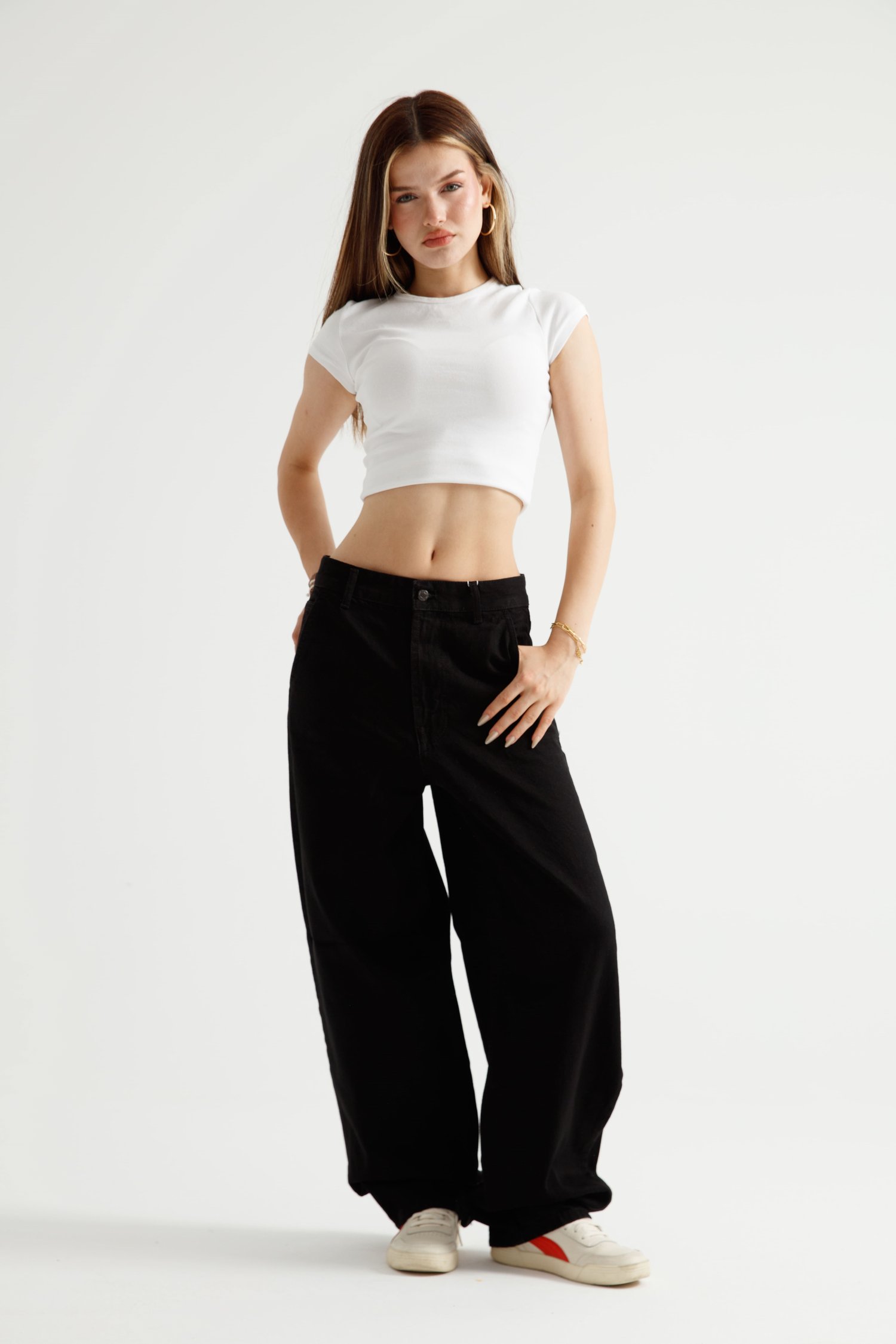 Siyah Skater Jean