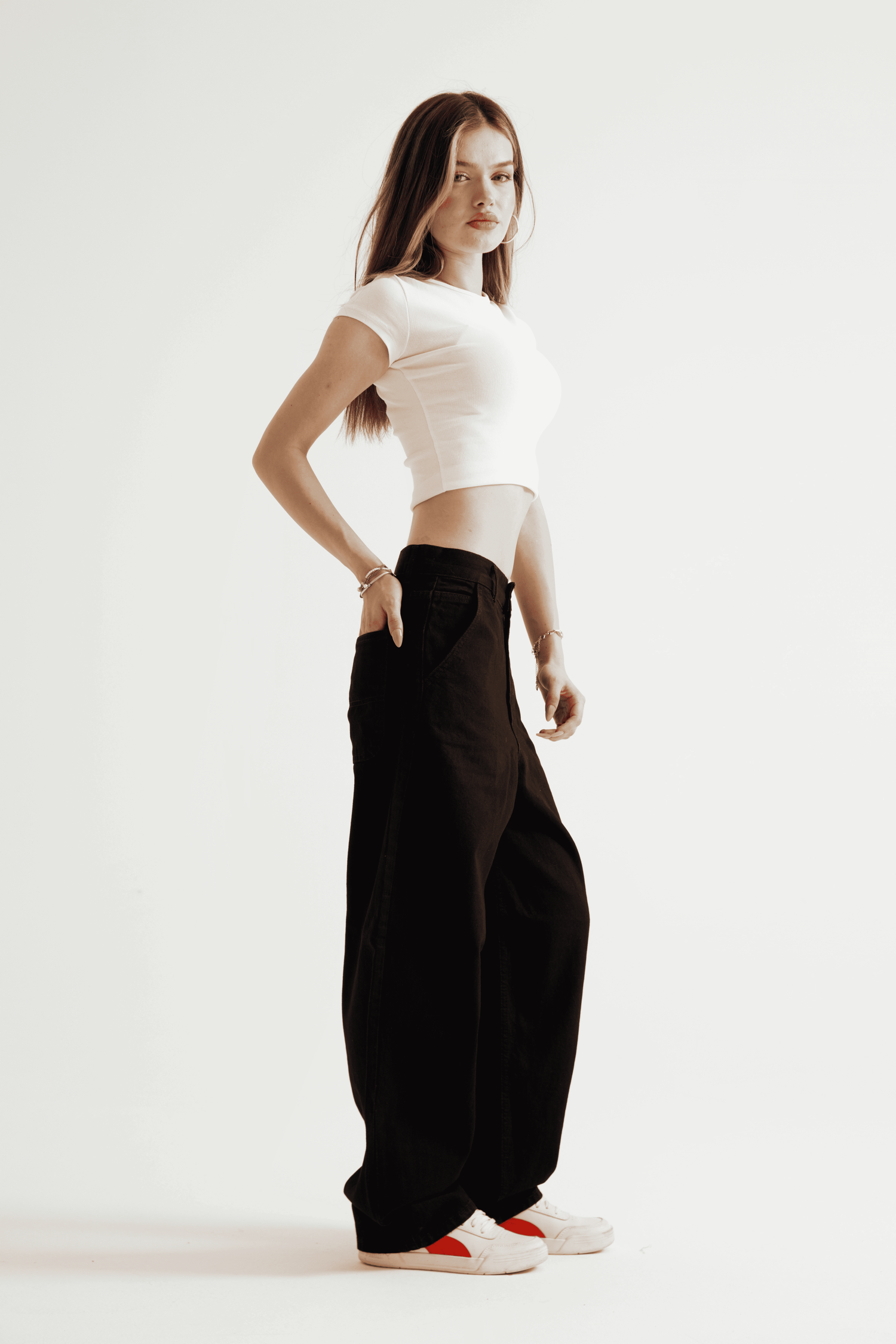 Siyah Skater Jean