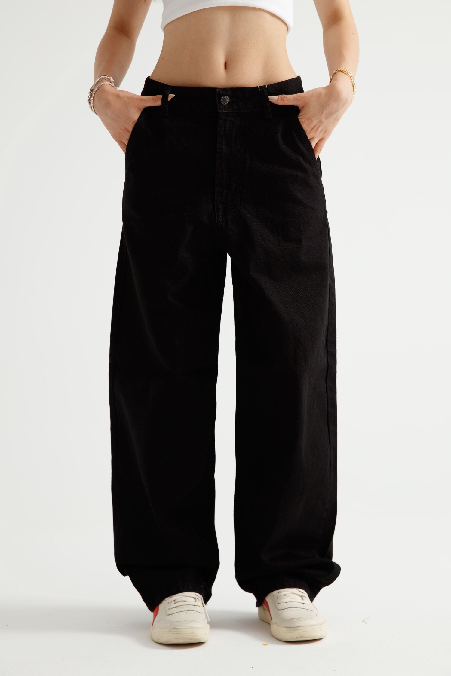 Siyah Skater Jean