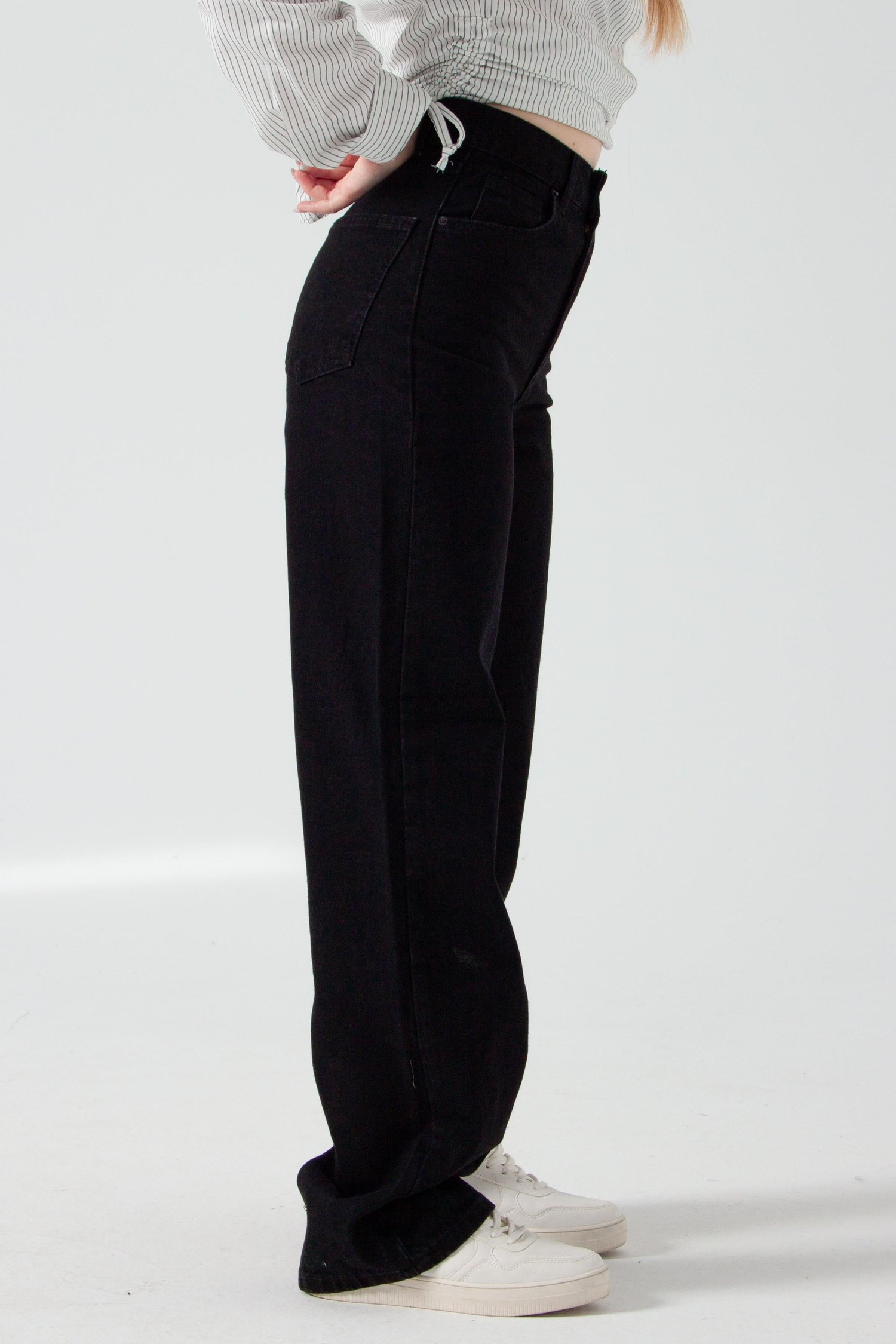 Siyah Straight Jean