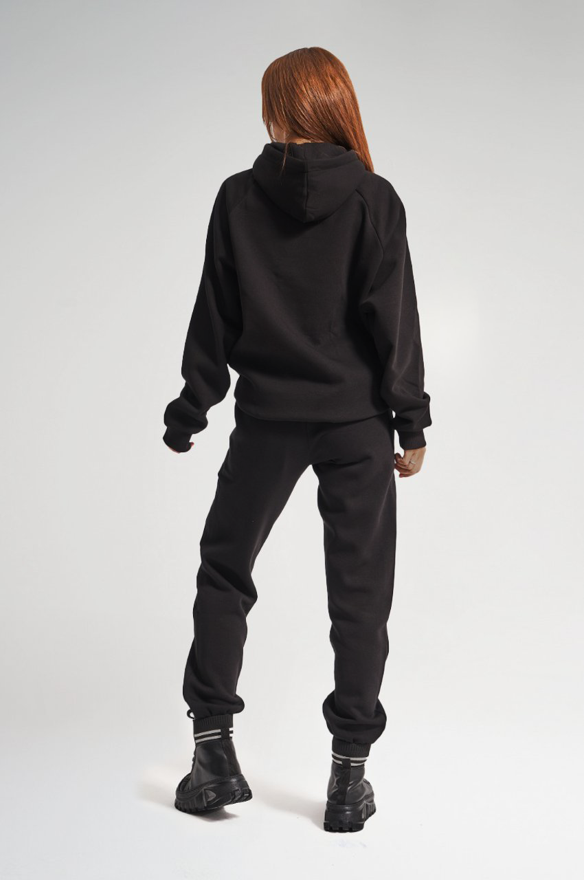 Unisex Siyah Oversize Eşofman Takımı