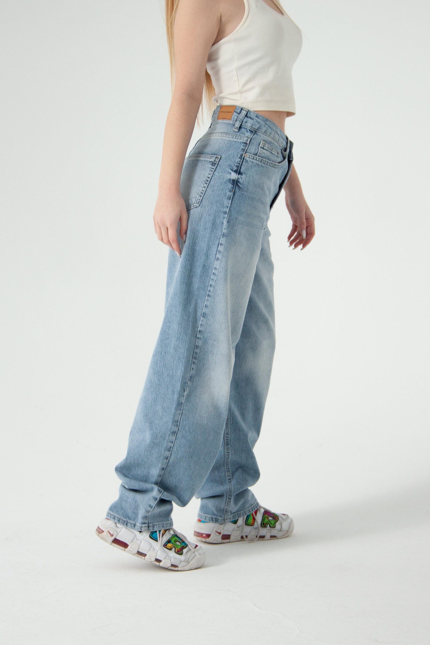 Viscon Kumaş Buz Mavi Tint Skater Jean