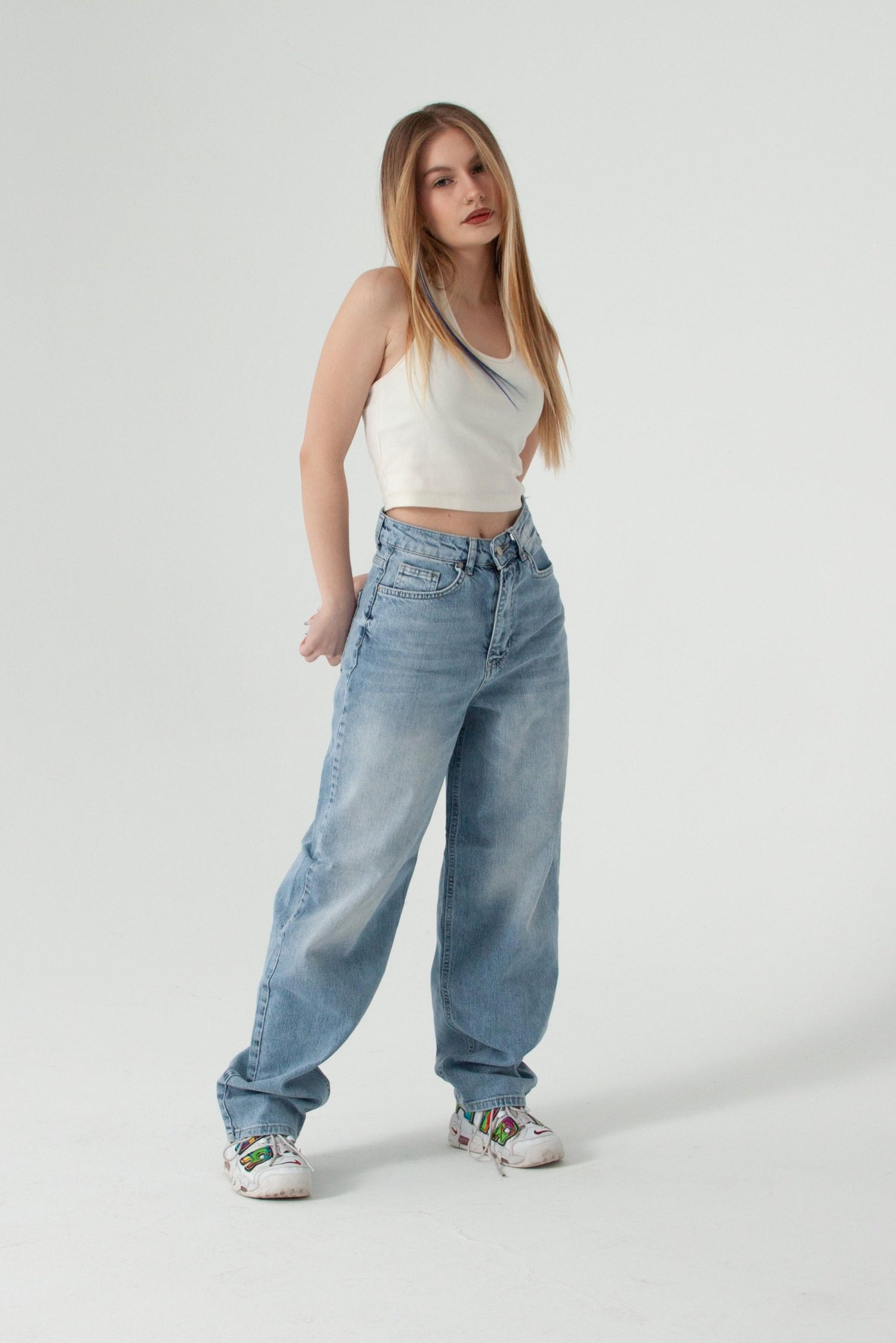 Viscon Kumaş Buz Mavi Tint Skater Jean