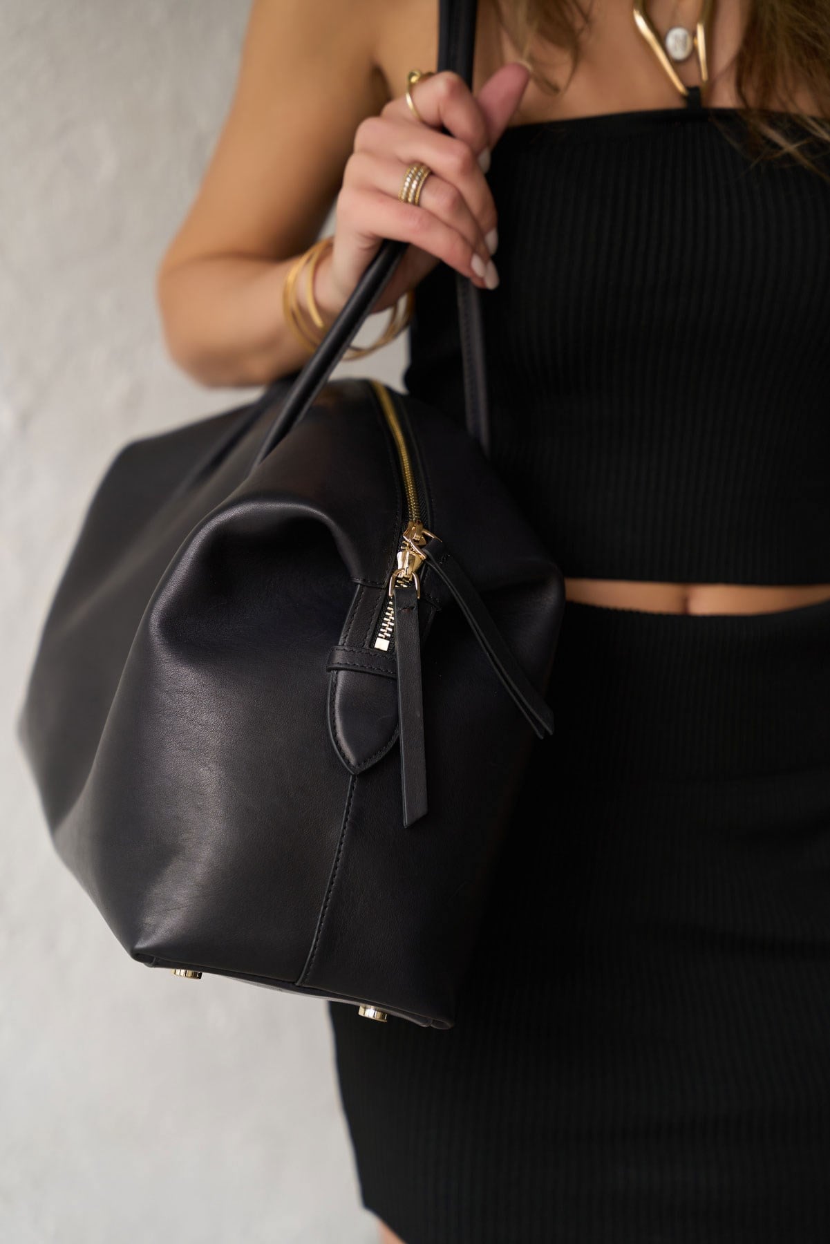 KÖLN SİYAH DERİ ÇANTA