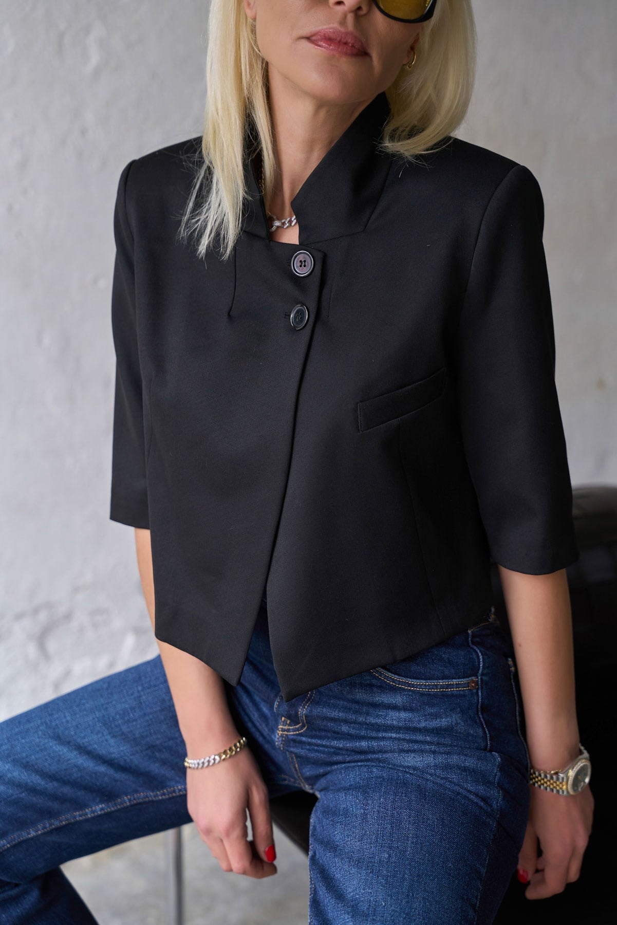 LİOMEL SİYAH KISA CEKET