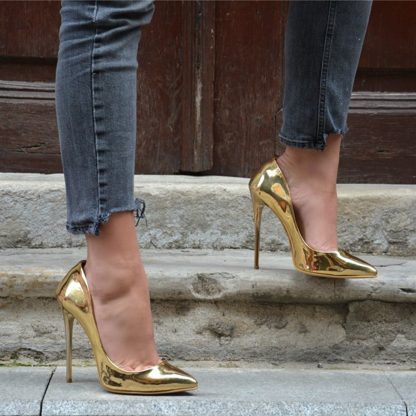 SHİNE GOLD STİLETTO