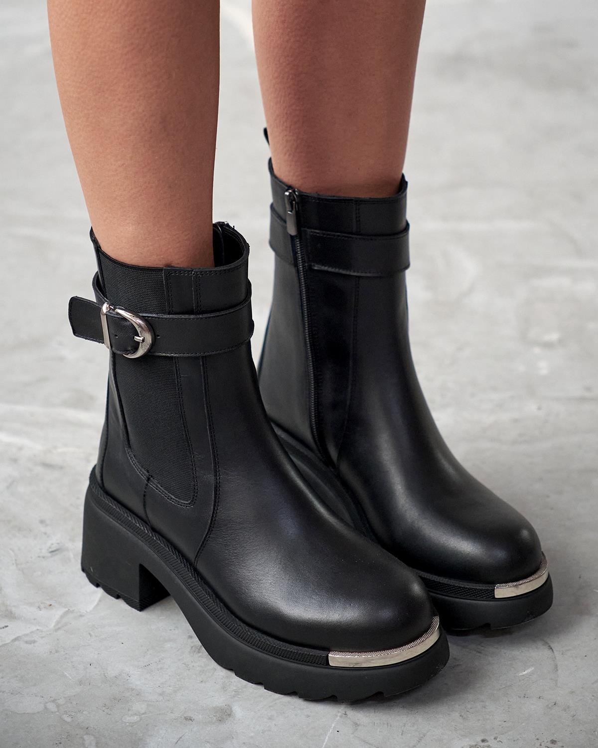 ZENDA SİYAH DERİ BOT