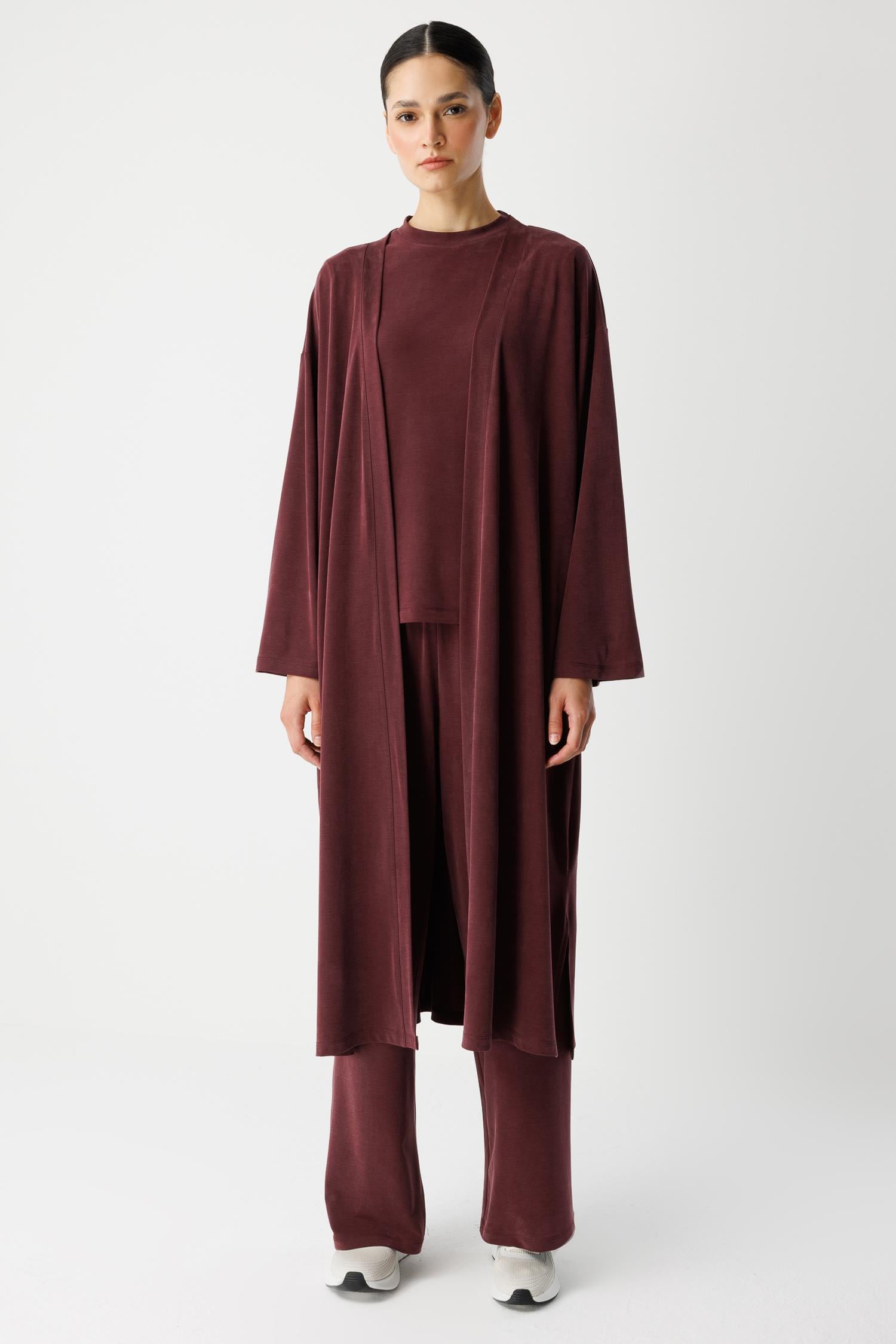  Kimono Takım - Mürdüm 