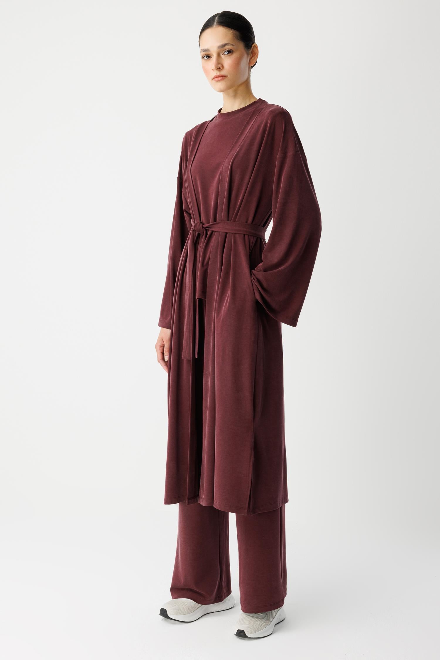 Kimono Takım - Mürdüm 