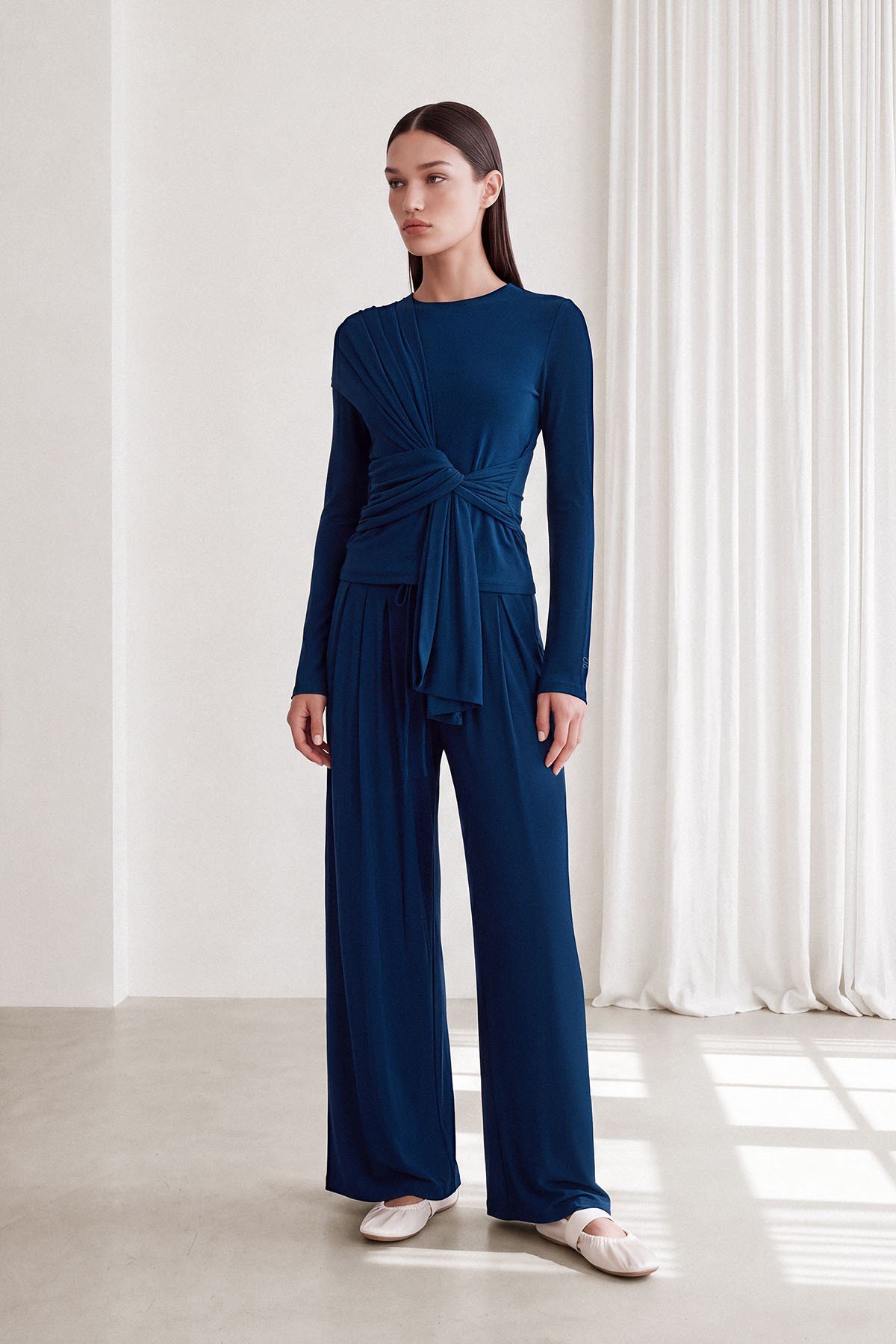 CAPRİ WRAP BLUZ Lacivert