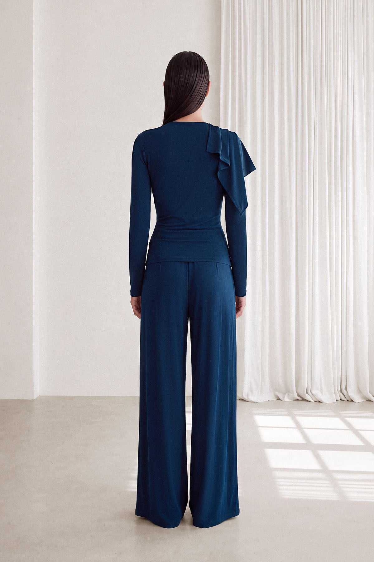 CAPRİ WRAP BLUZ Lacivert