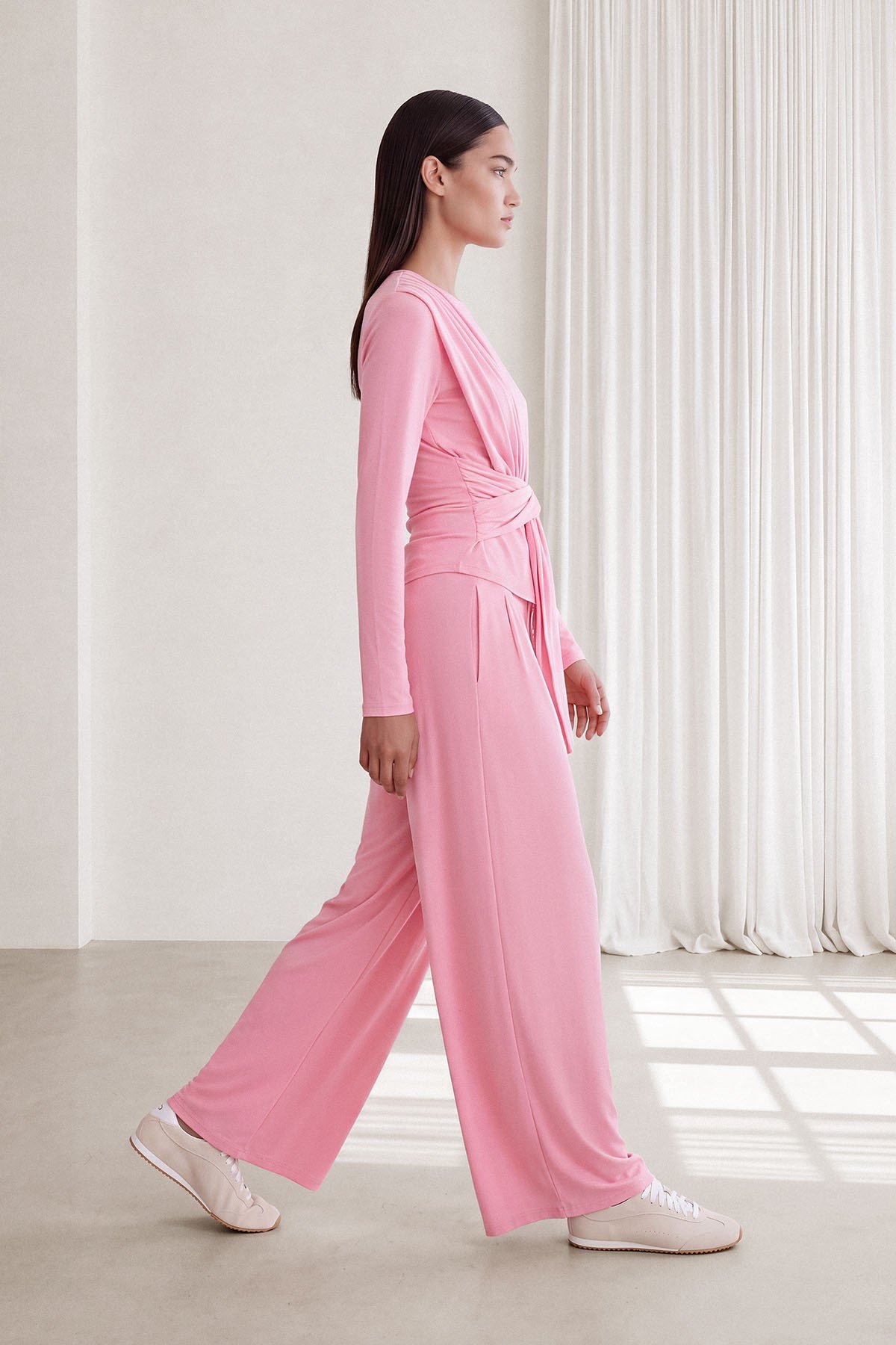 CAPRİ WRAP BLUZ Pembe