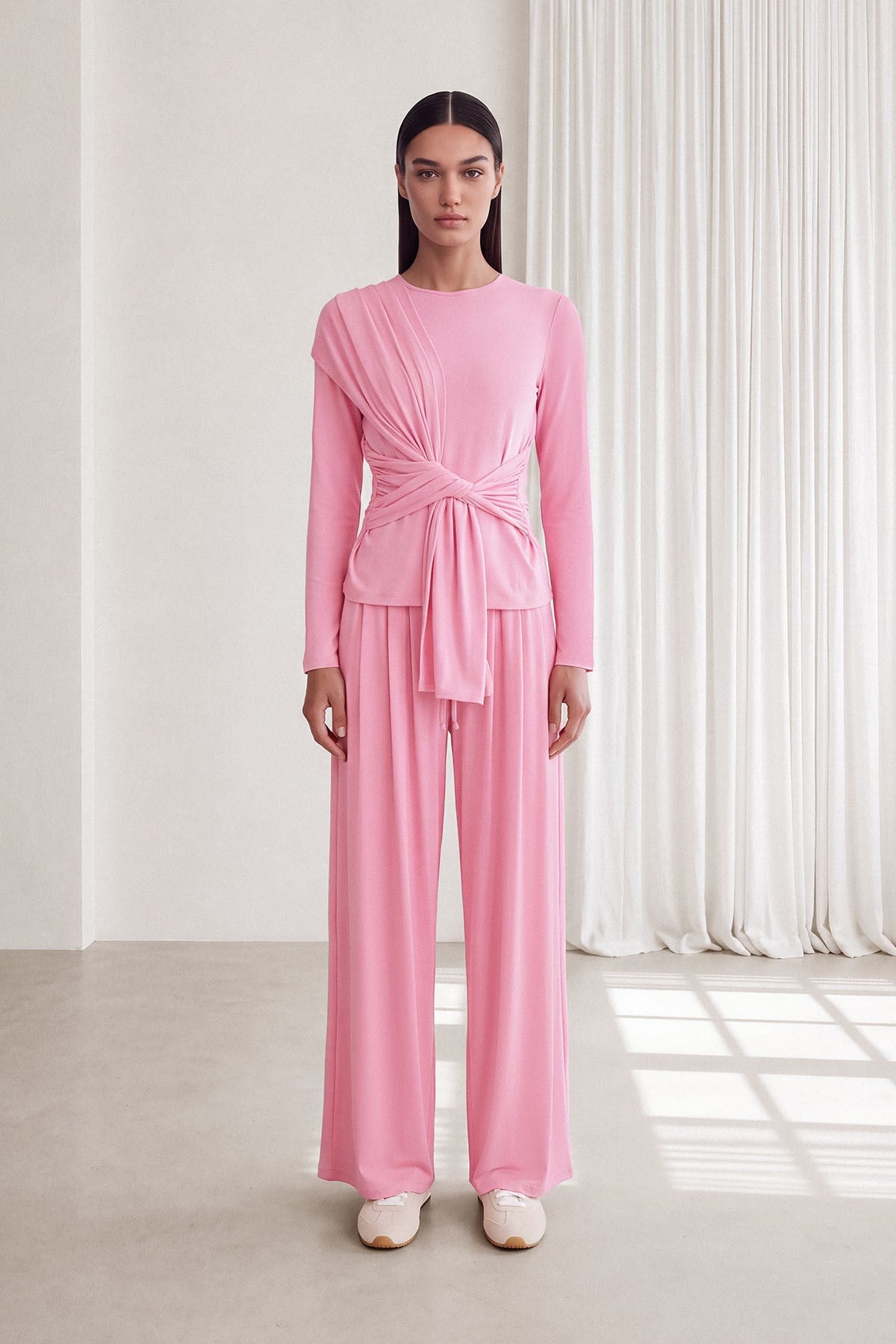 CAPRİ WRAP BLUZ Pembe