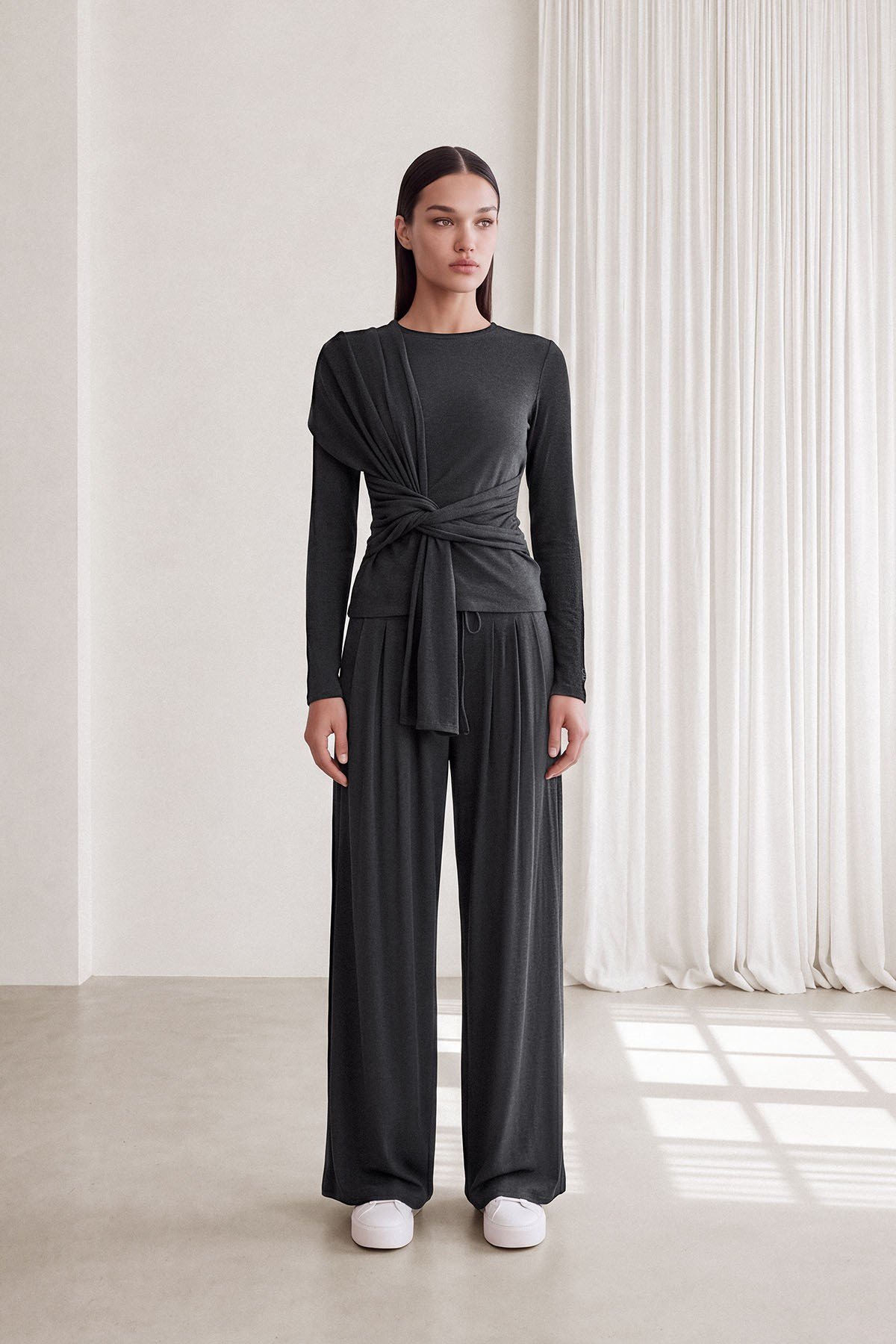 CELİNE CORD PANTOLON Antrasit