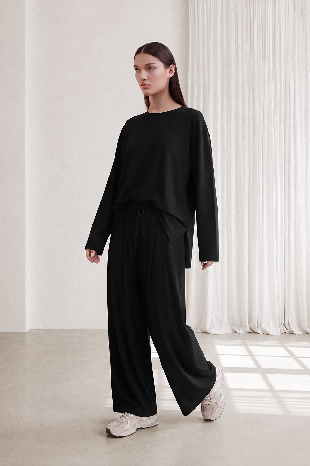 CELİNE CORD PANTOLON Siyah