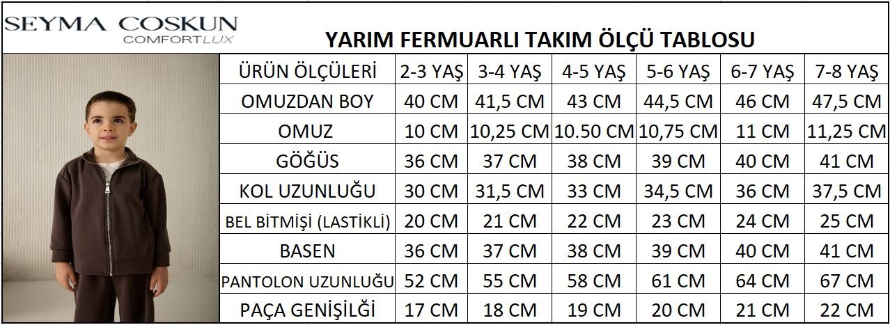 Fermuarlı Takım Kahve