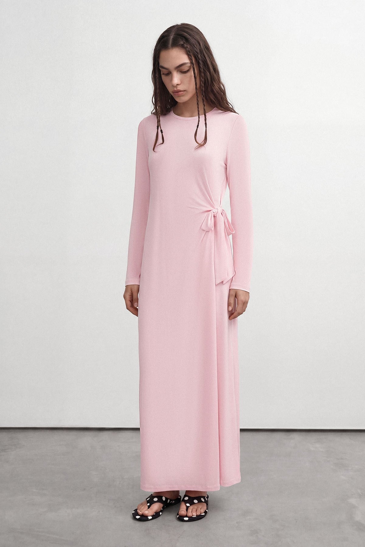 Formlu Elbise Summer Pembe