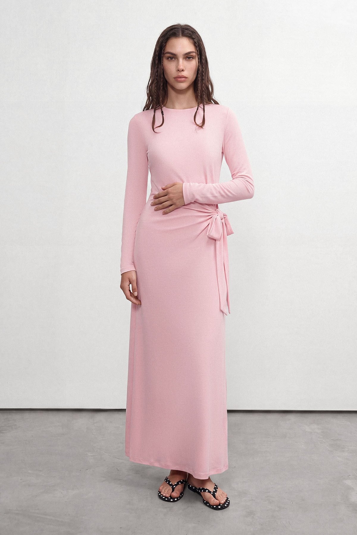 Formlu Elbise Summer Pembe