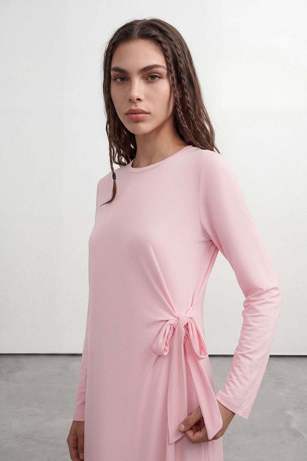 Formlu Elbise Summer Pembe