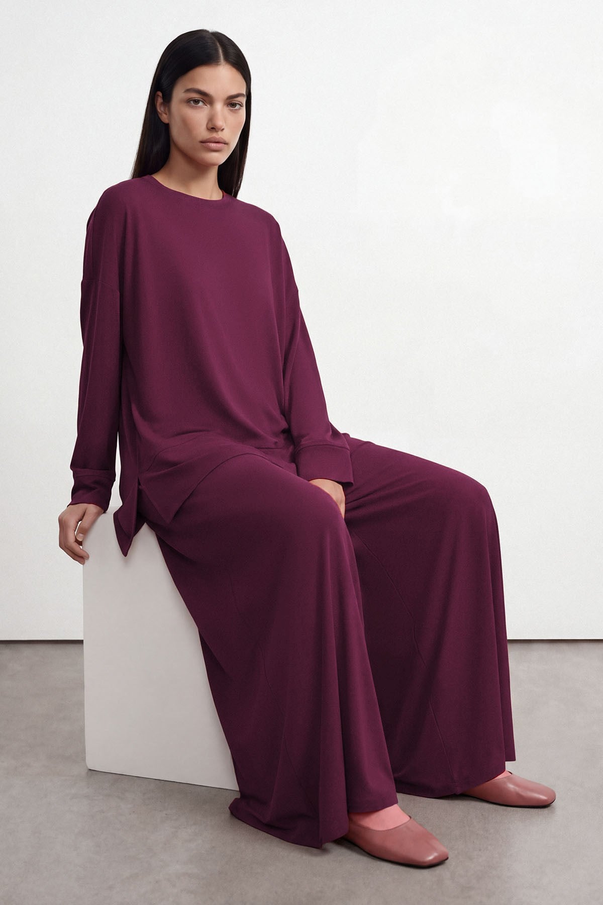 Lucca Soft Takım Bordo