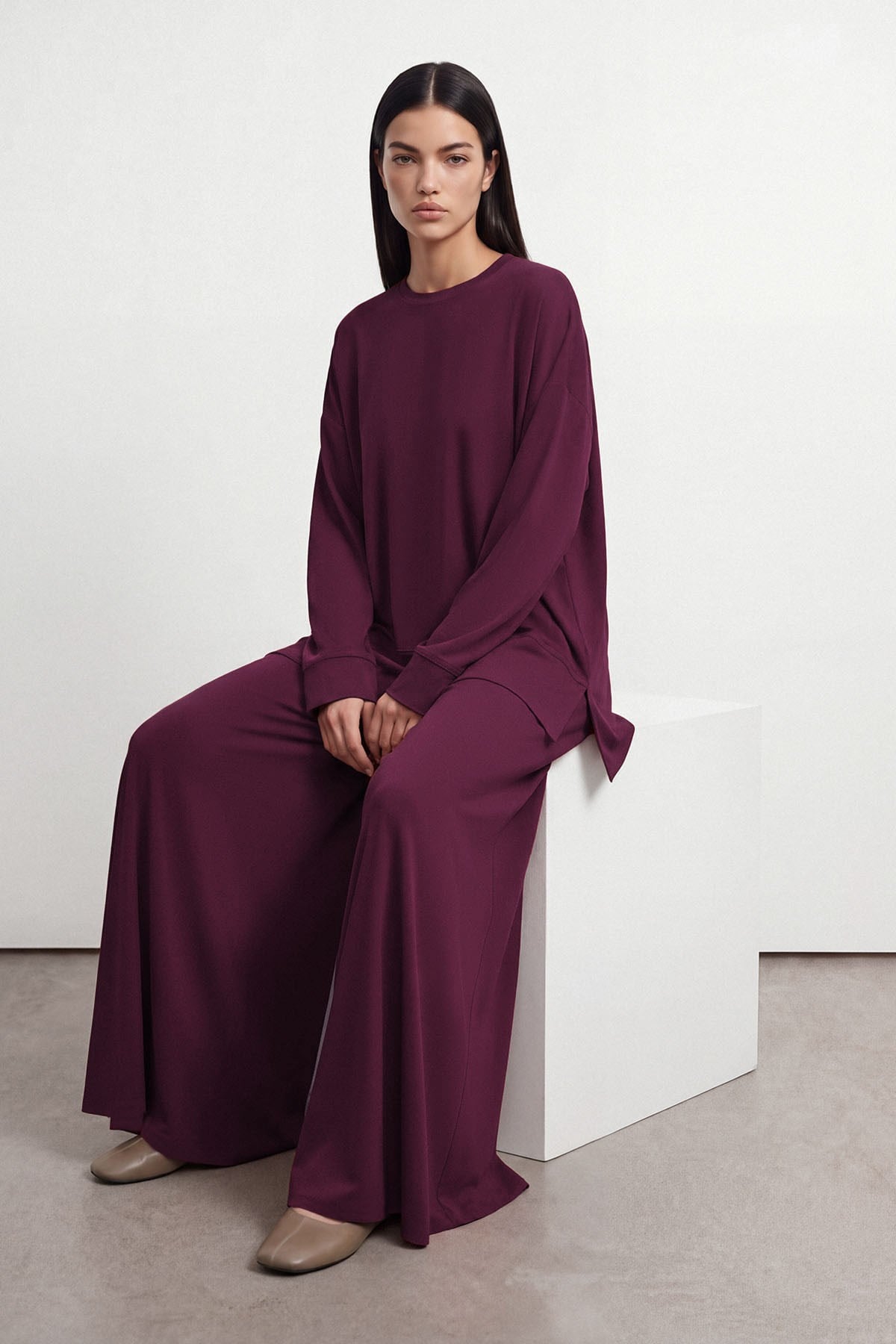 Lucca Soft Takım Bordo