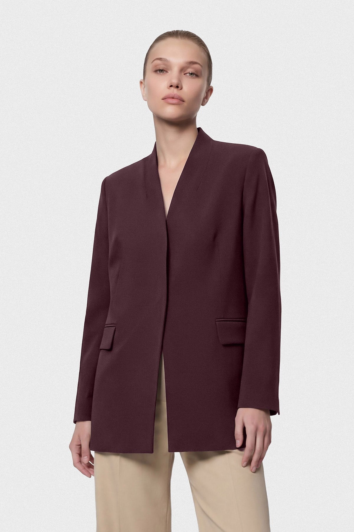 Luxe Ceket Bordo