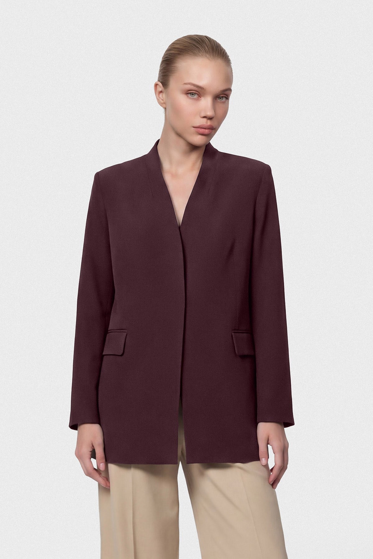 Luxe Ceket Bordo
