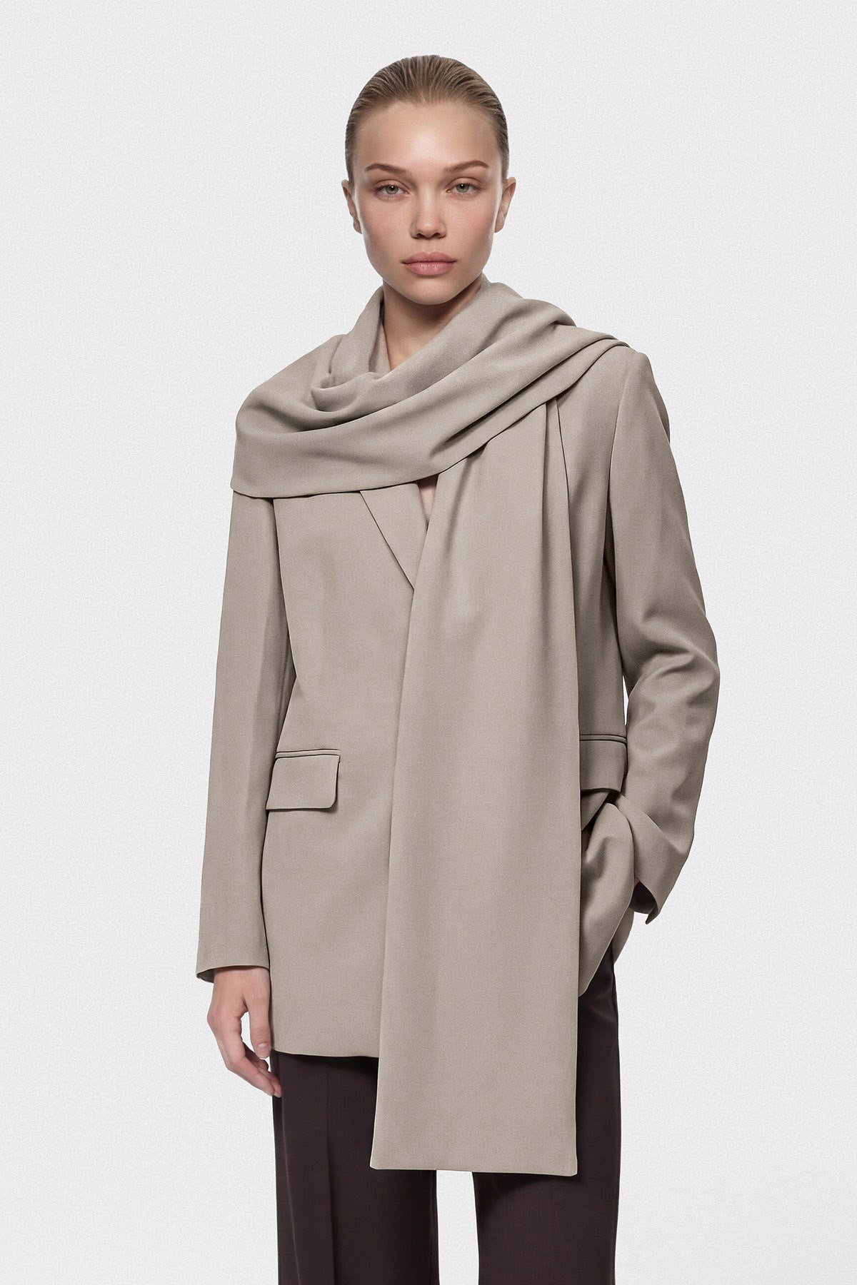 Luxe Ceket Vizon