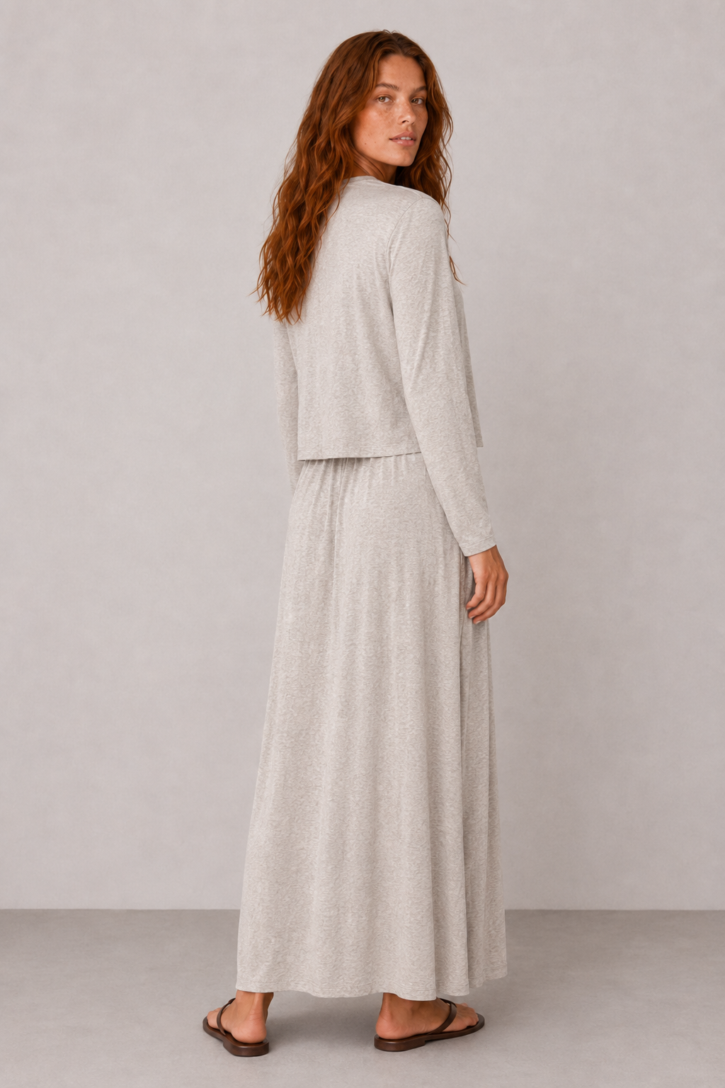 Natural Dokulu Kimono Bej melanj