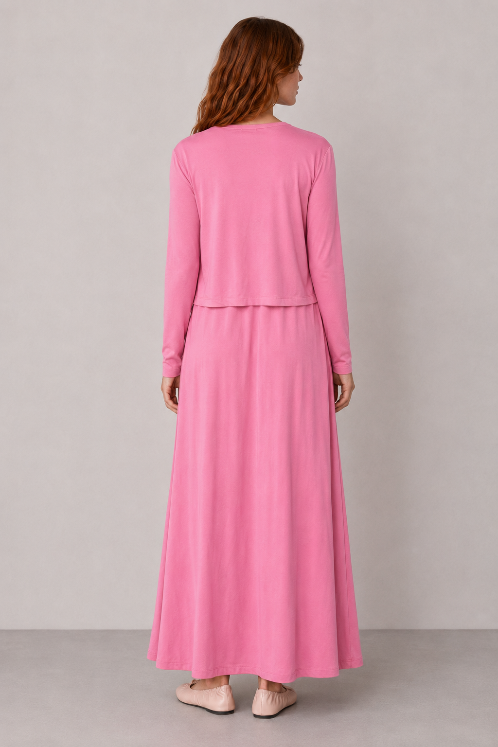 Natural Dokulu Kimono Pembe