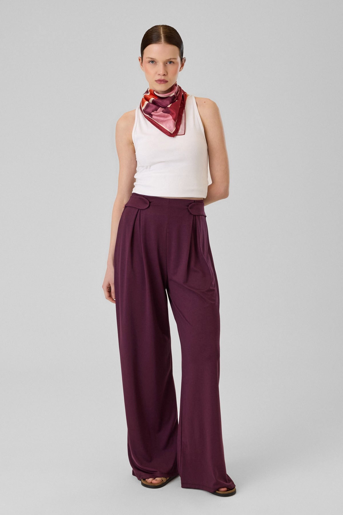 Rina Pantolon Bordo