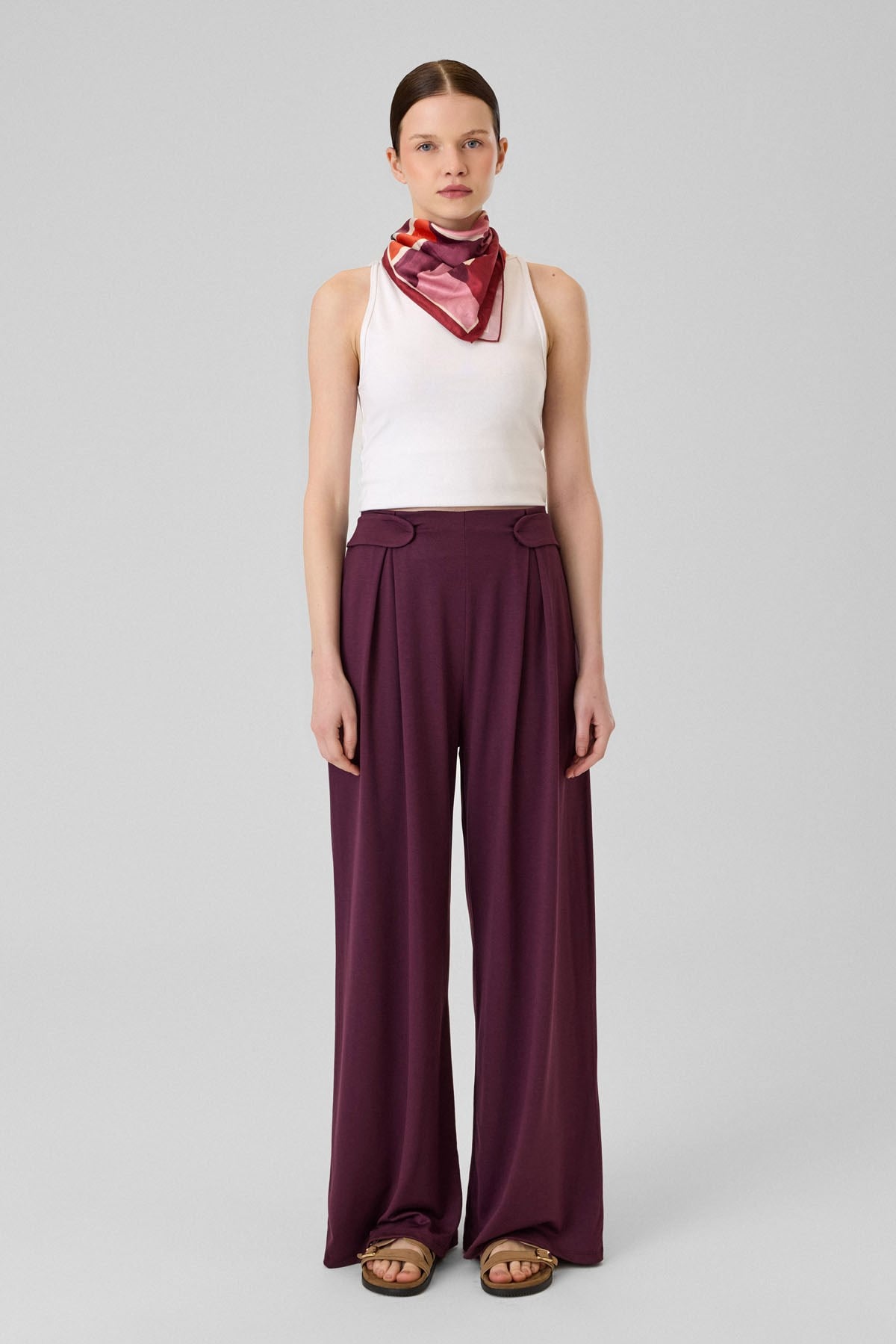 Rina Pantolon Bordo