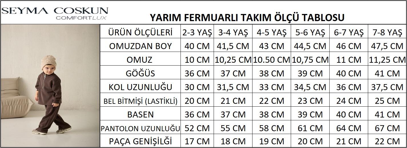 Yarım fermuarlı takım Siyah