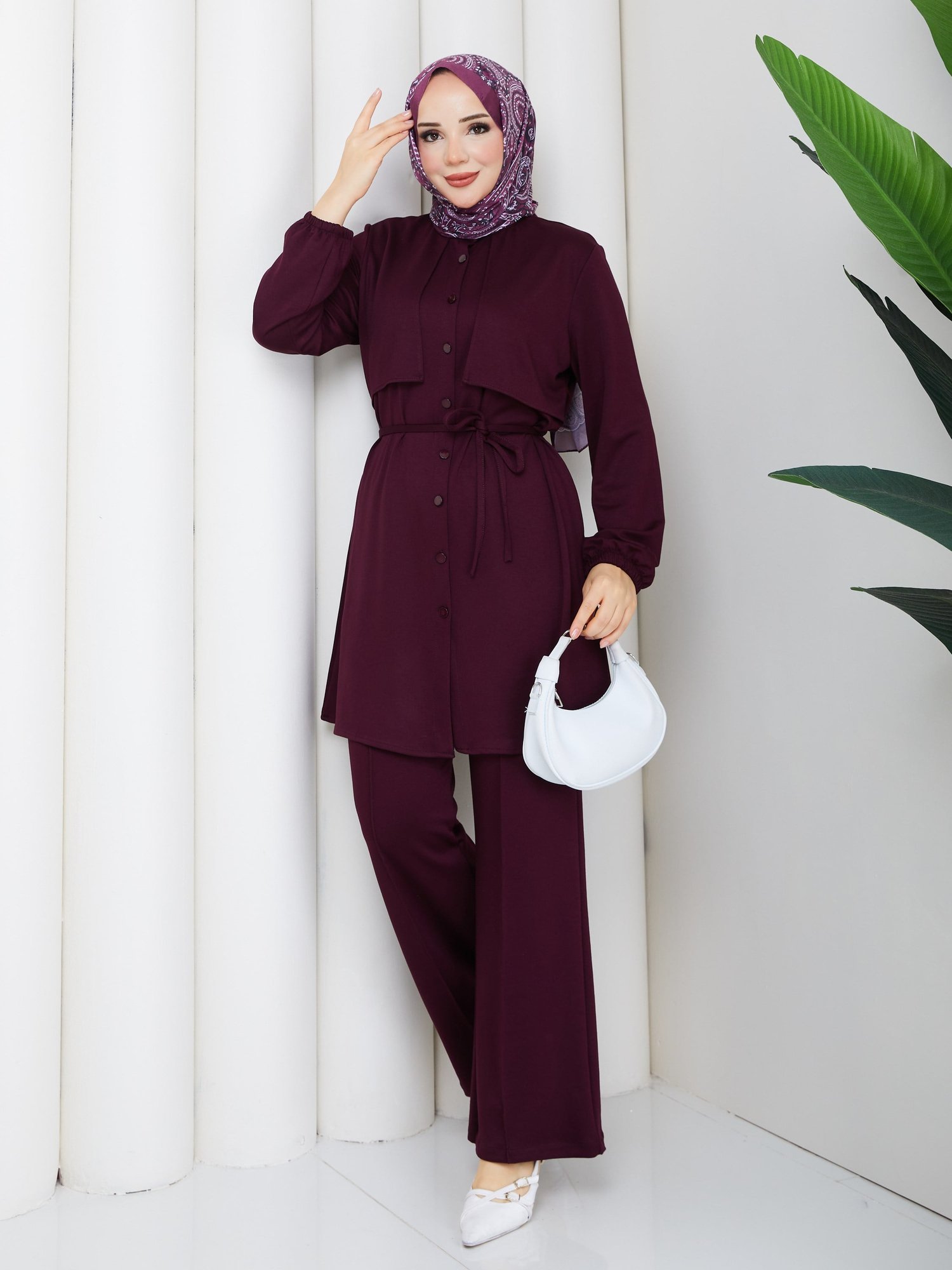 LOYŞO MODAL  İKİLİ TAKIM BORDO