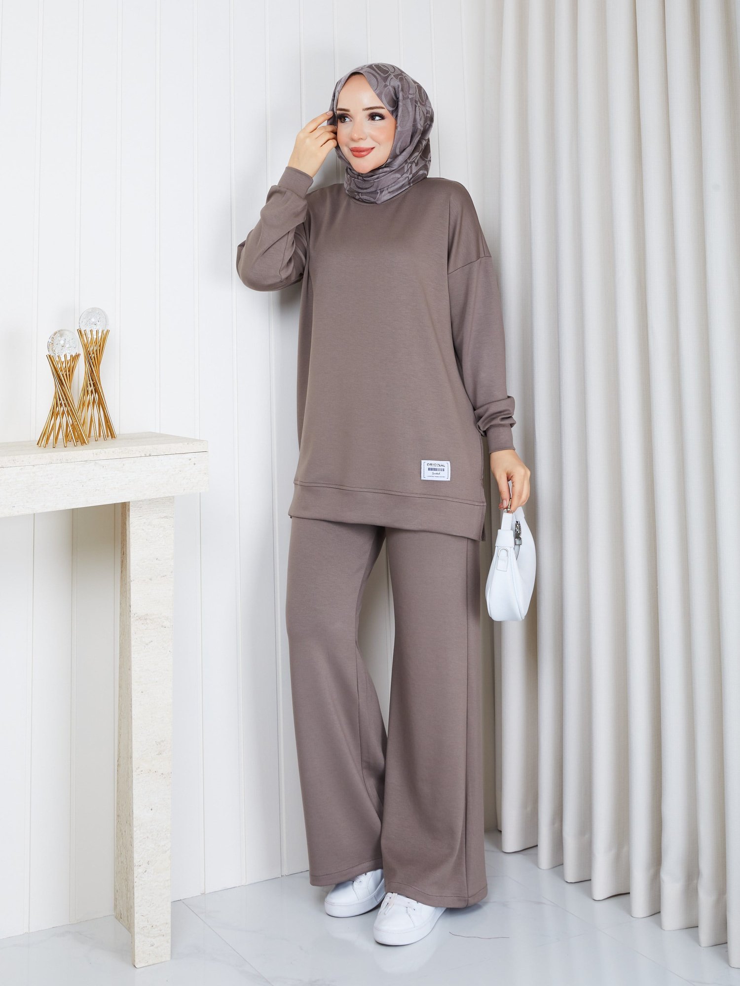 MODAL SWEATSHİRT İKİLİ TAKIM 