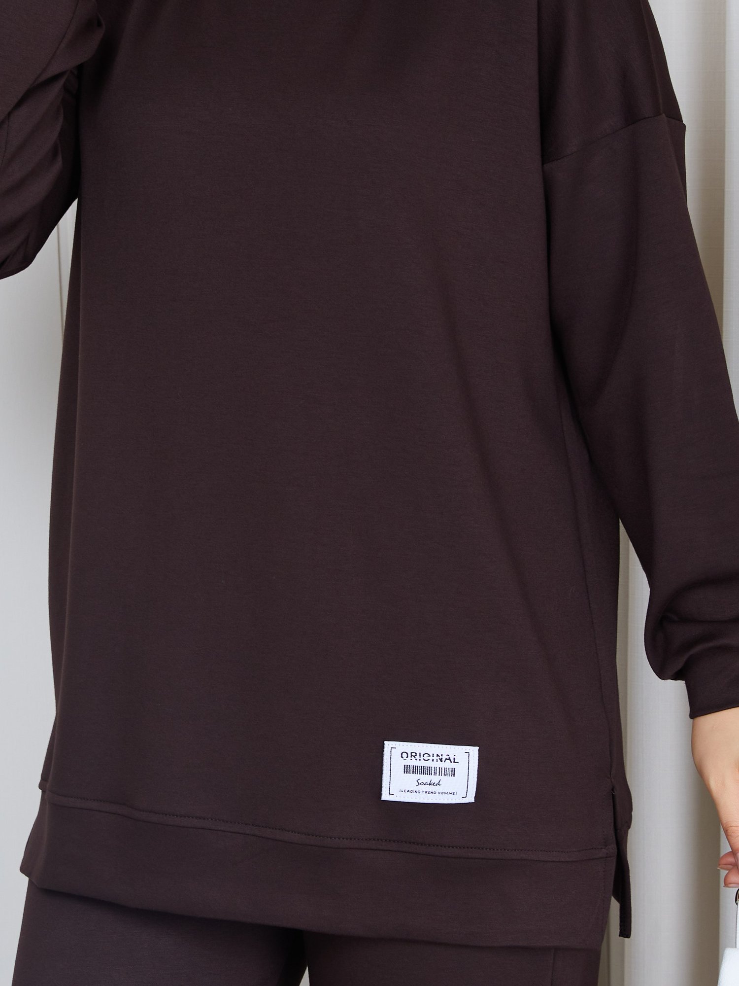 MODAL SWEATSHİRT İKİLİ TAKIM KAHVE